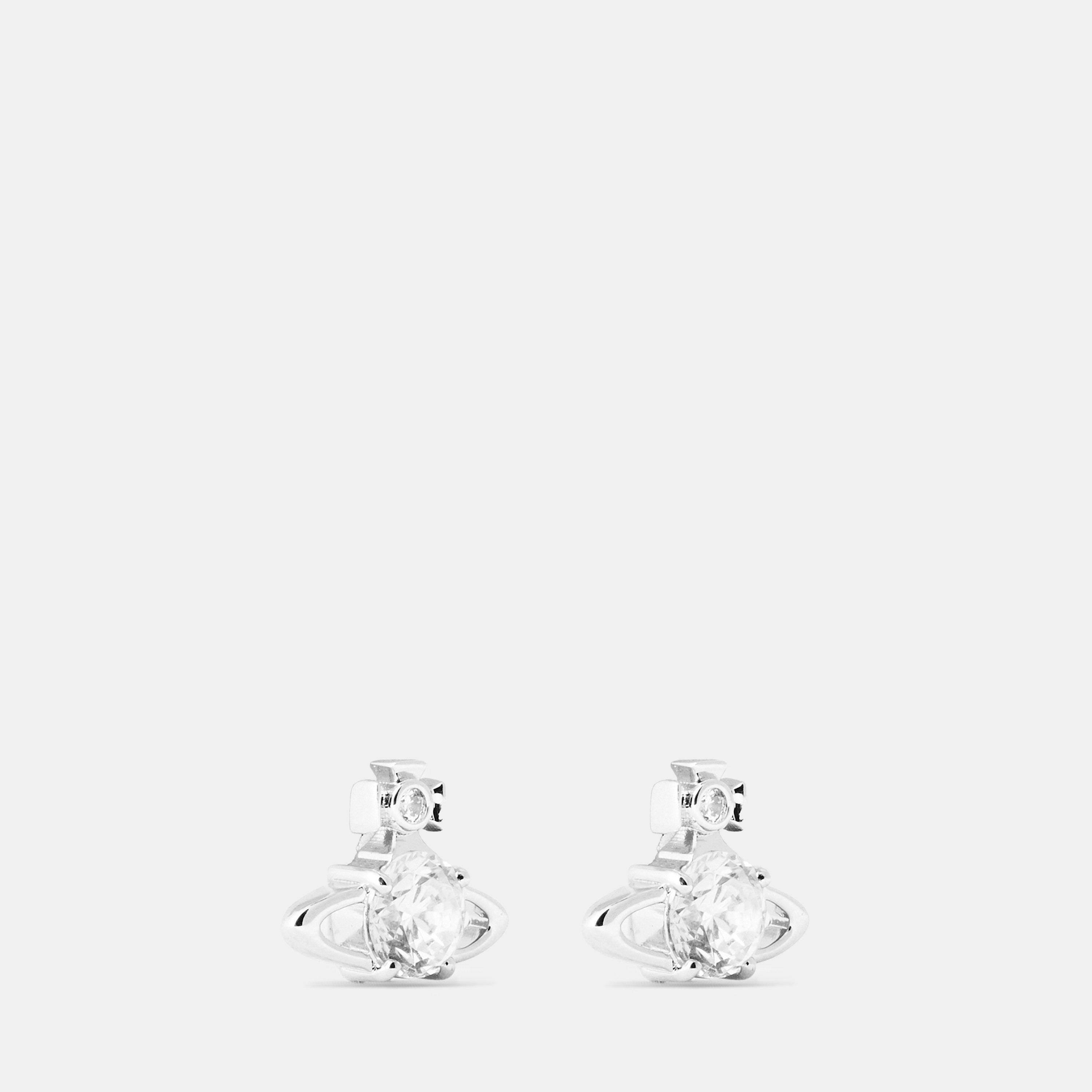 Plat/Wht - Vivienne Westwood - Reina Earrings - 1