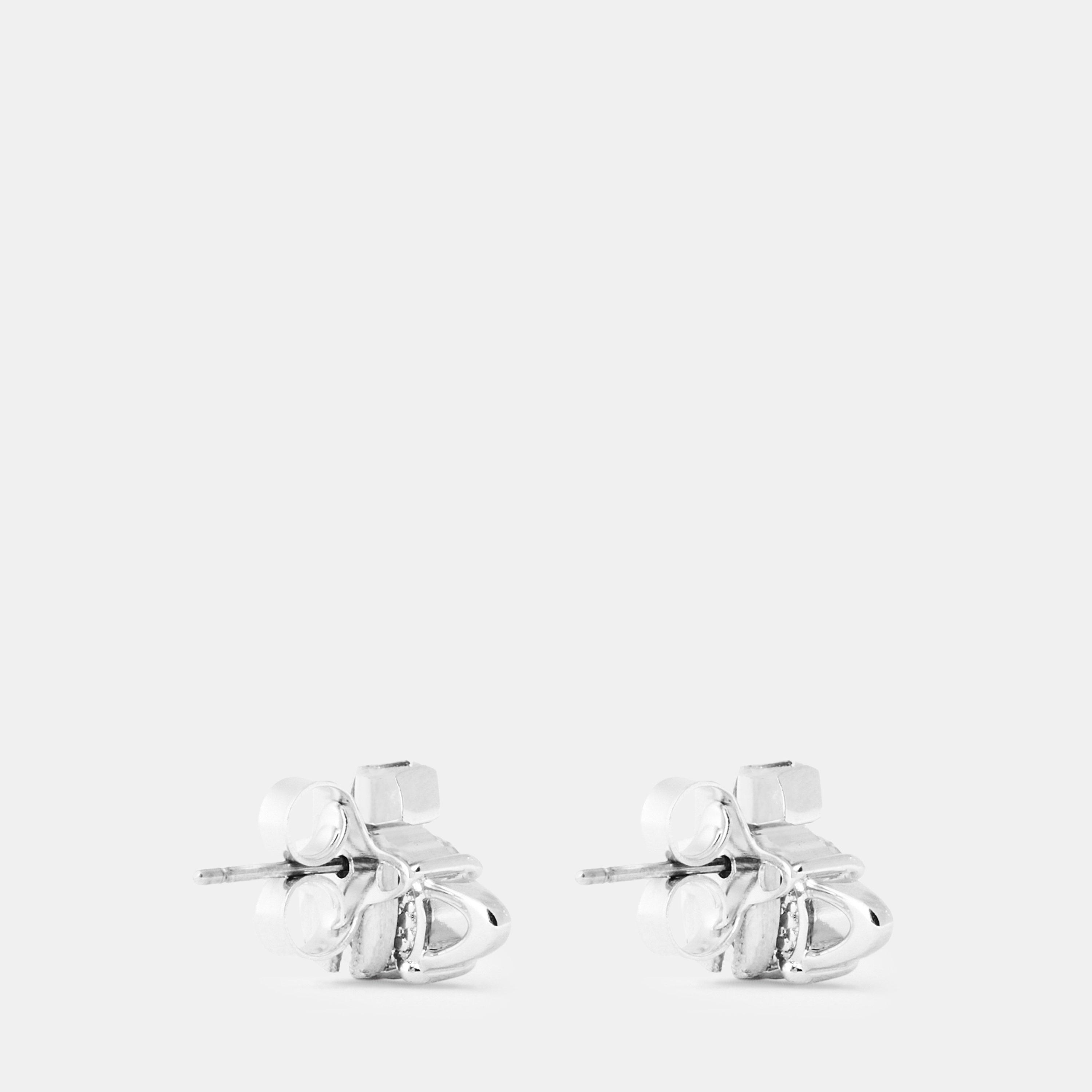 Plat/Wht - Vivienne Westwood - Reina Earrings - 2