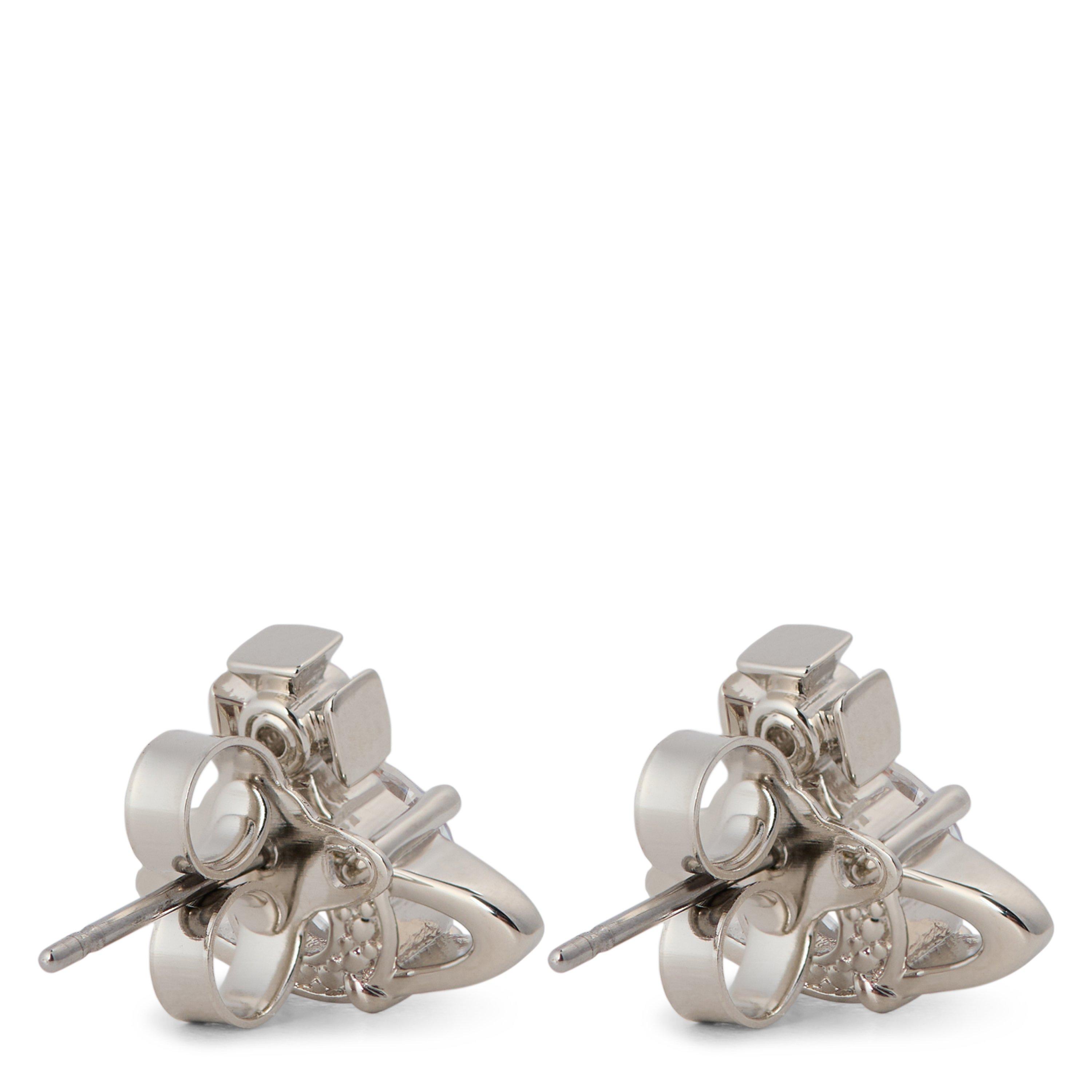 Platium/White - Vivienne Westwood - Reina Earrings - 2