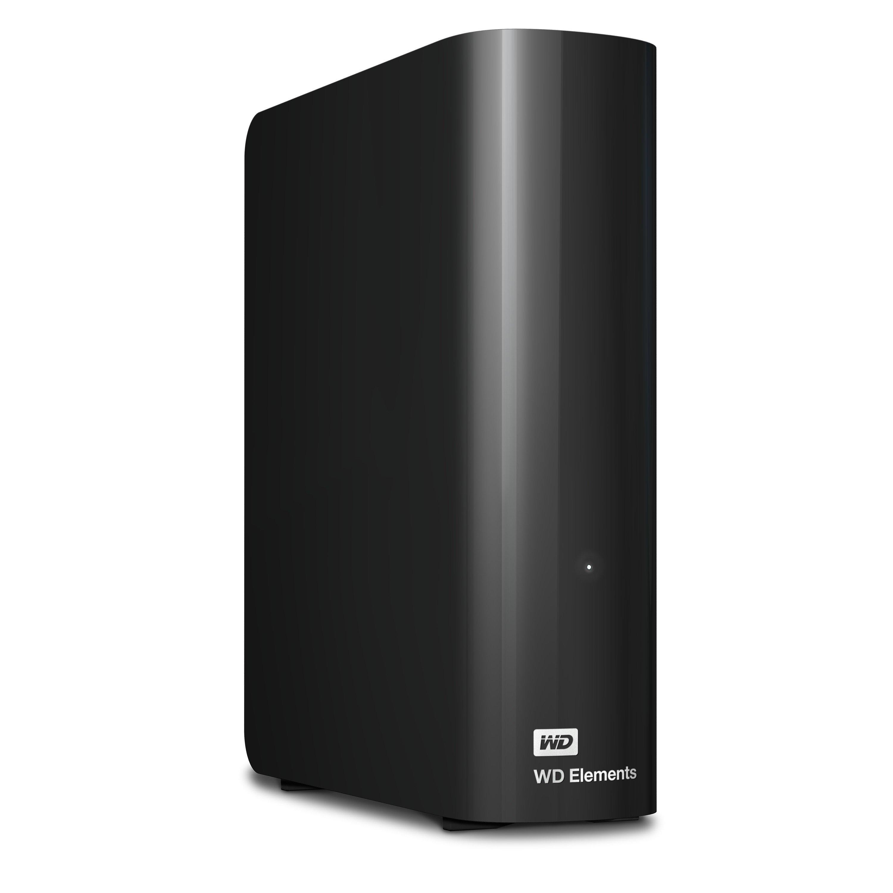 Black - Western Digital - Elements 8TB USB-A Desktop External Hard Drive - 8