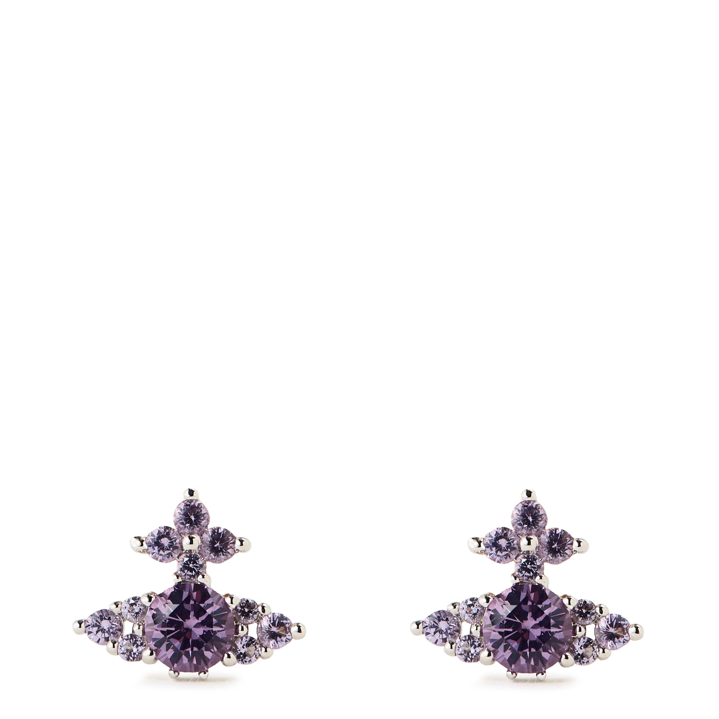 Vivienne Westwood Women's Viv Feodorita Stud Earrings - Plat/Lav