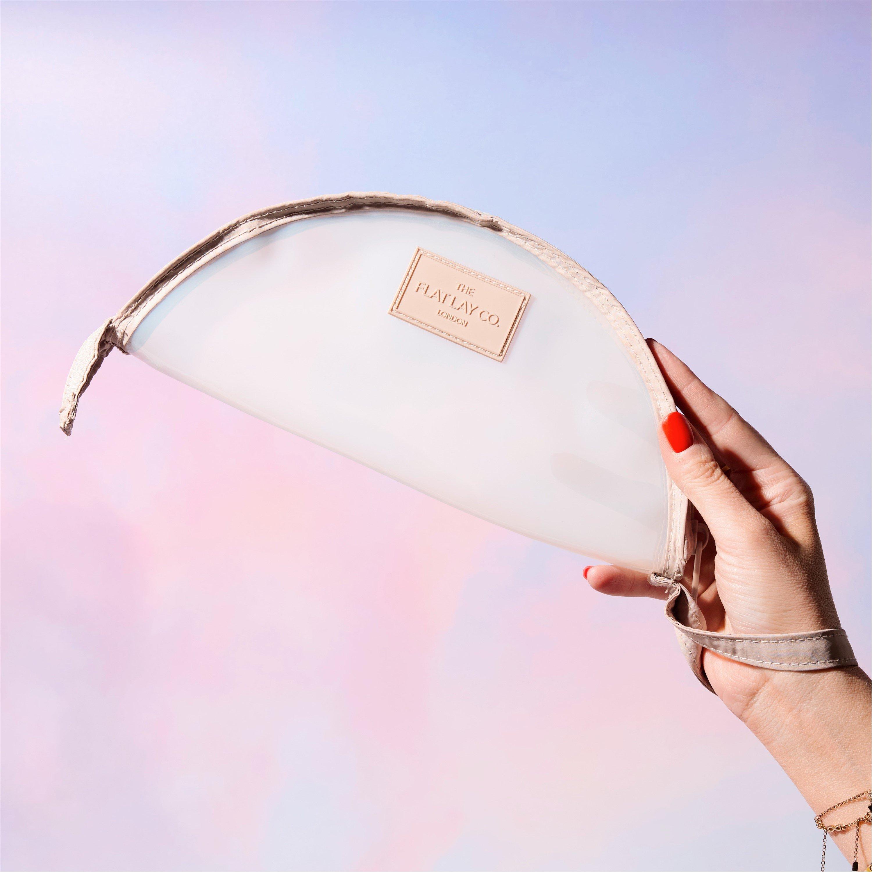 Taupe - The Flat Lay Co. - Lunar Flat Lay Makeup Pouch - Taupe - 8