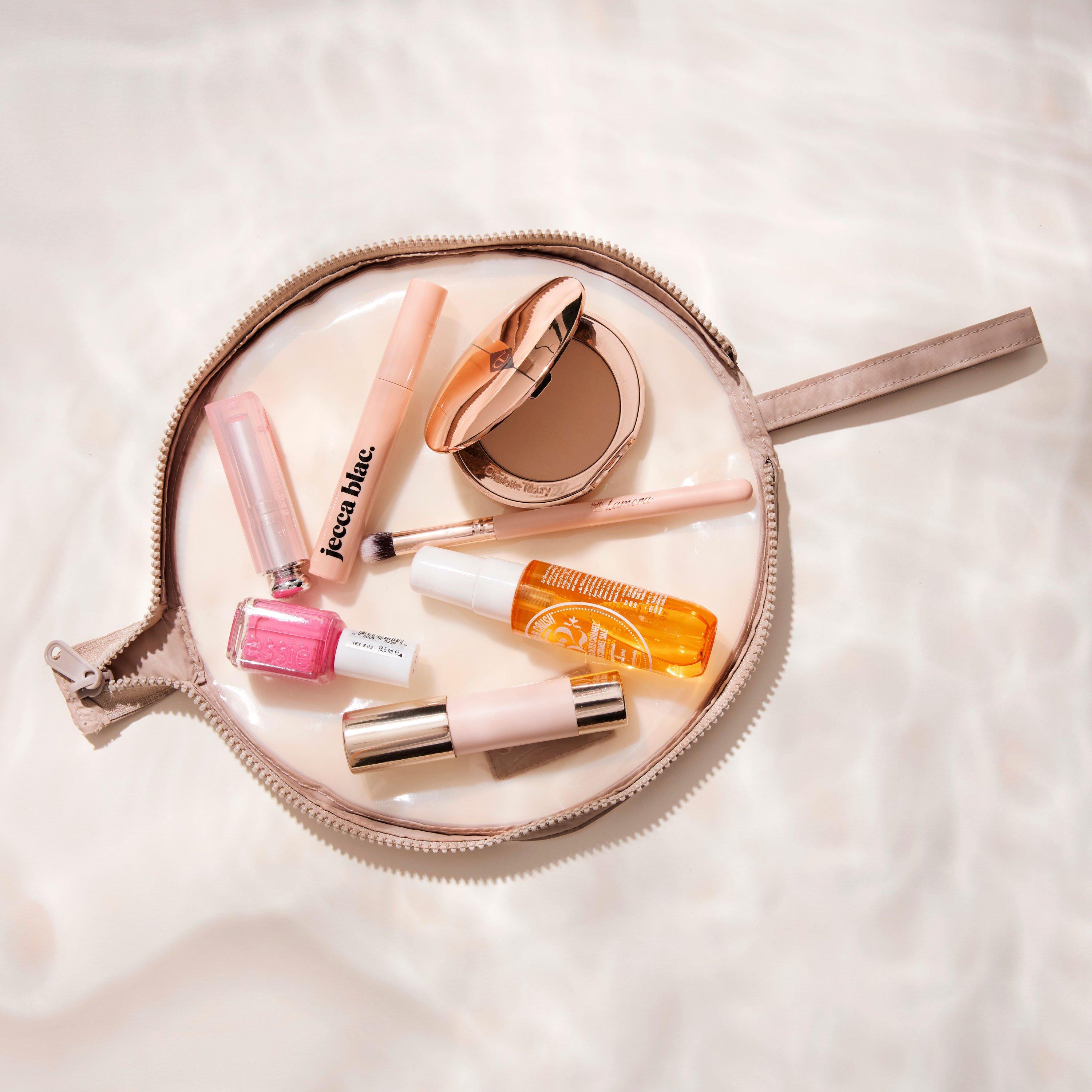 Taupe - The Flat Lay Co. - Lunar Flat Lay Makeup Pouch - Taupe - 9