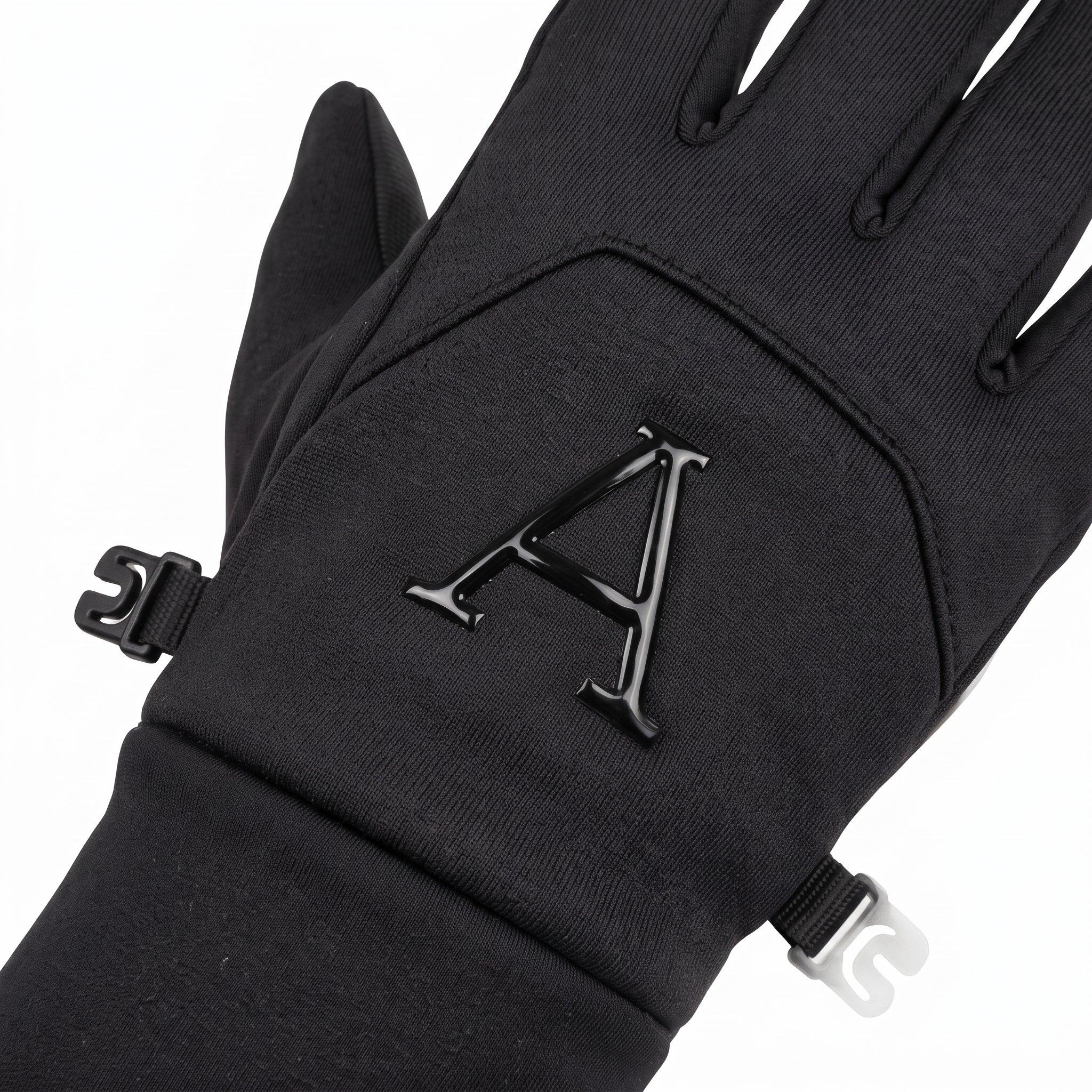 Black/Black - Arctic Army - Womens Fleece Weather Resistant Gloves - 3
