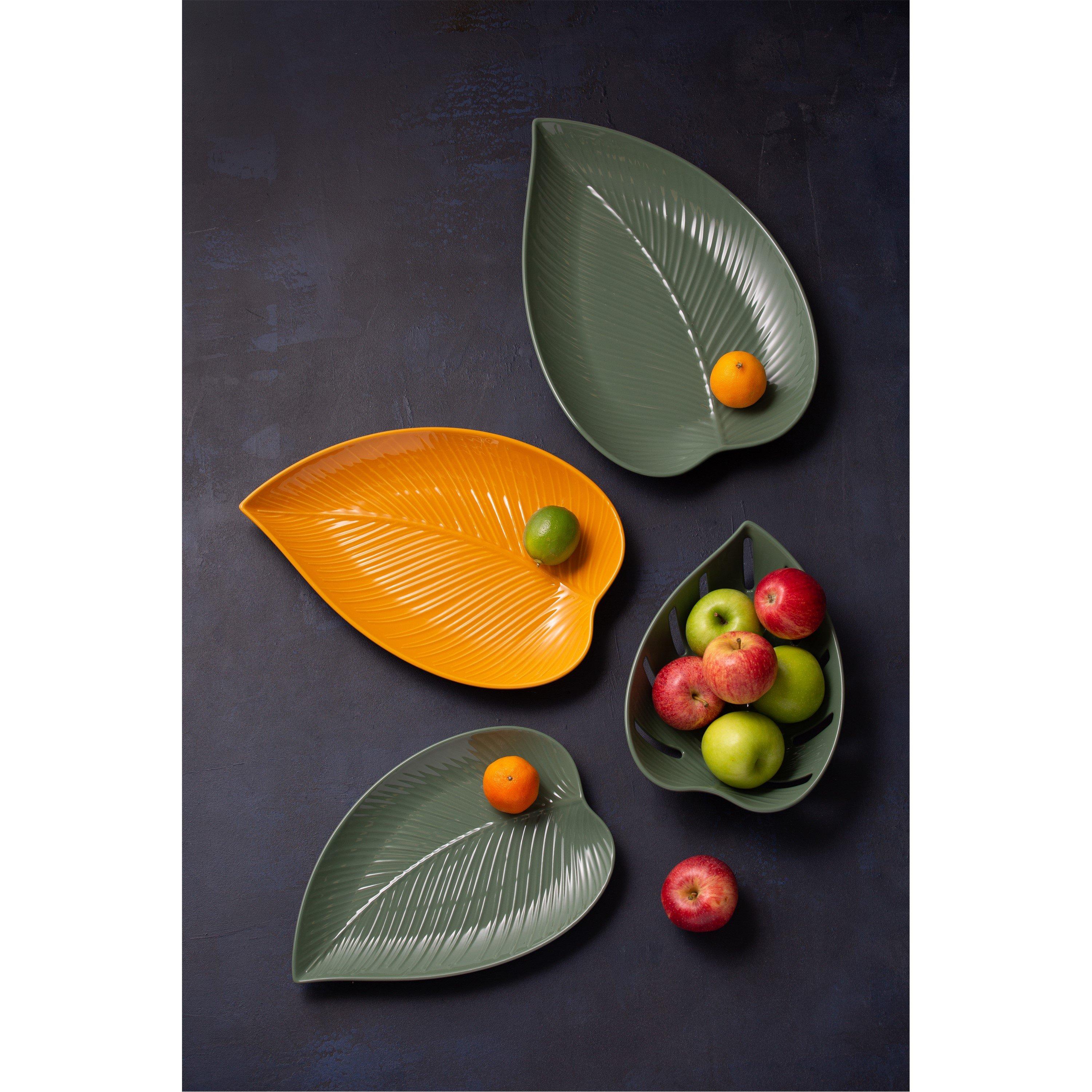 Multi - Mason Cash - Forest Set of 3 Leaf Dishes