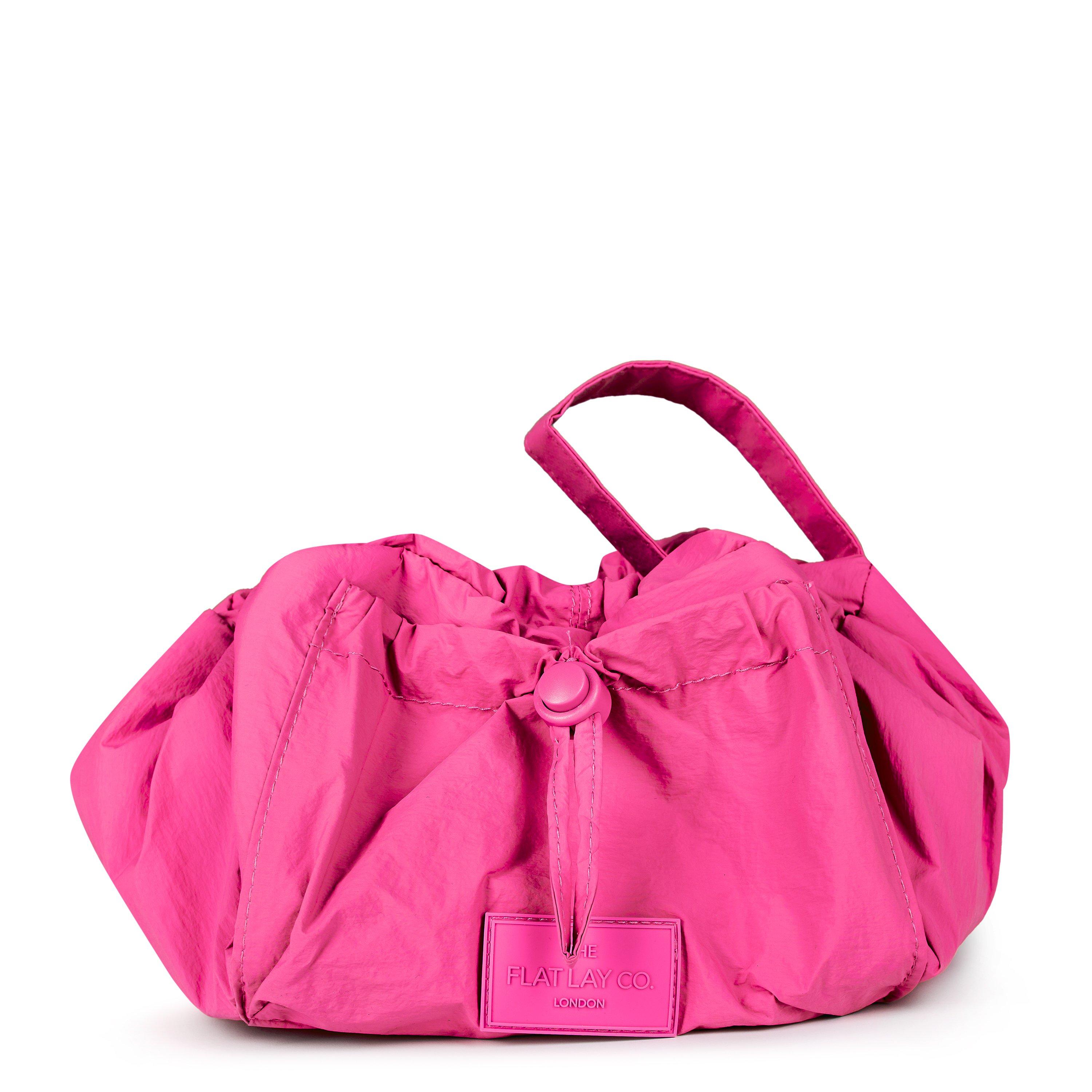 Pink Parachute - The Flat Lay Co. - Drawstring Flat Lay Makeup Bag - Pink Parachute - 1