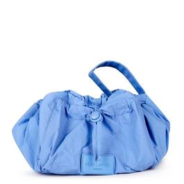The Flat Lay Co. Drawstring Flat Lay Makeup Bag - Blue Parachute