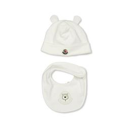 Moncler Hat And Bib Set Babies