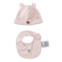 Moncler Hat And Bib Set Babies