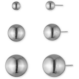 Ralph Lauren Metal Ball Earring Trio Set