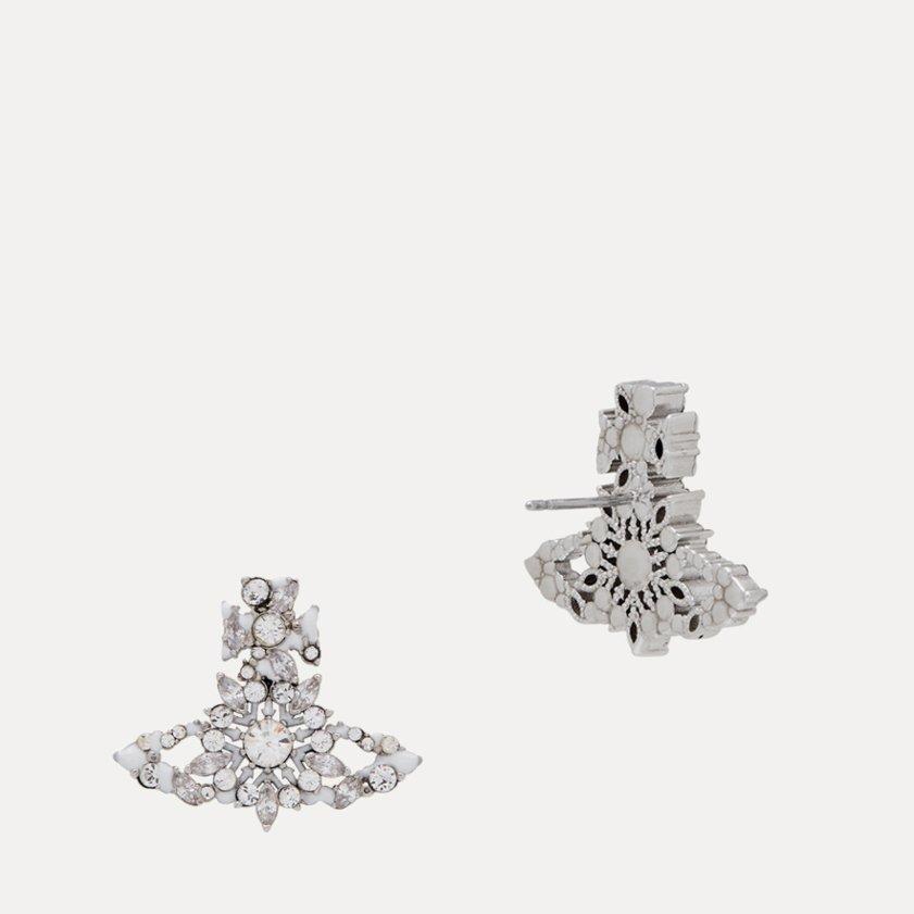 PLATINUM/WHITE - Vivienne Westwood - Viv MARIETTE EARRING Ld62 - 2
