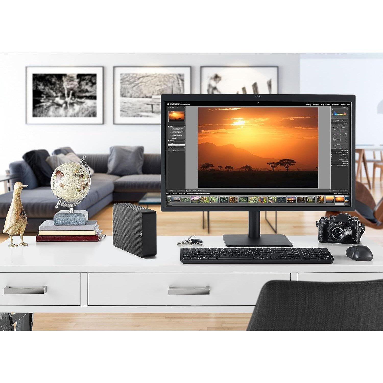 Zwart - Seagate - Expansion 4TB USB-A Desktop External Hard Drive - 4