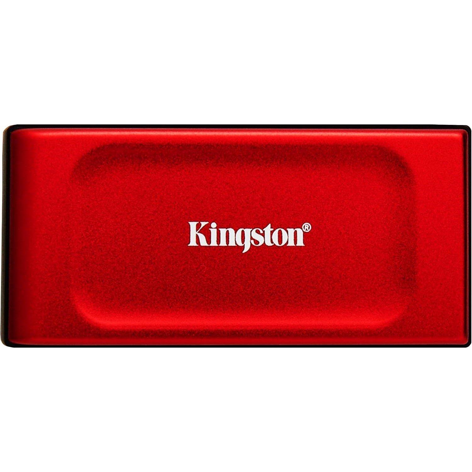 Red - Kingston Technology - XS1000 1TB USB-C External SSD - Red - 3
