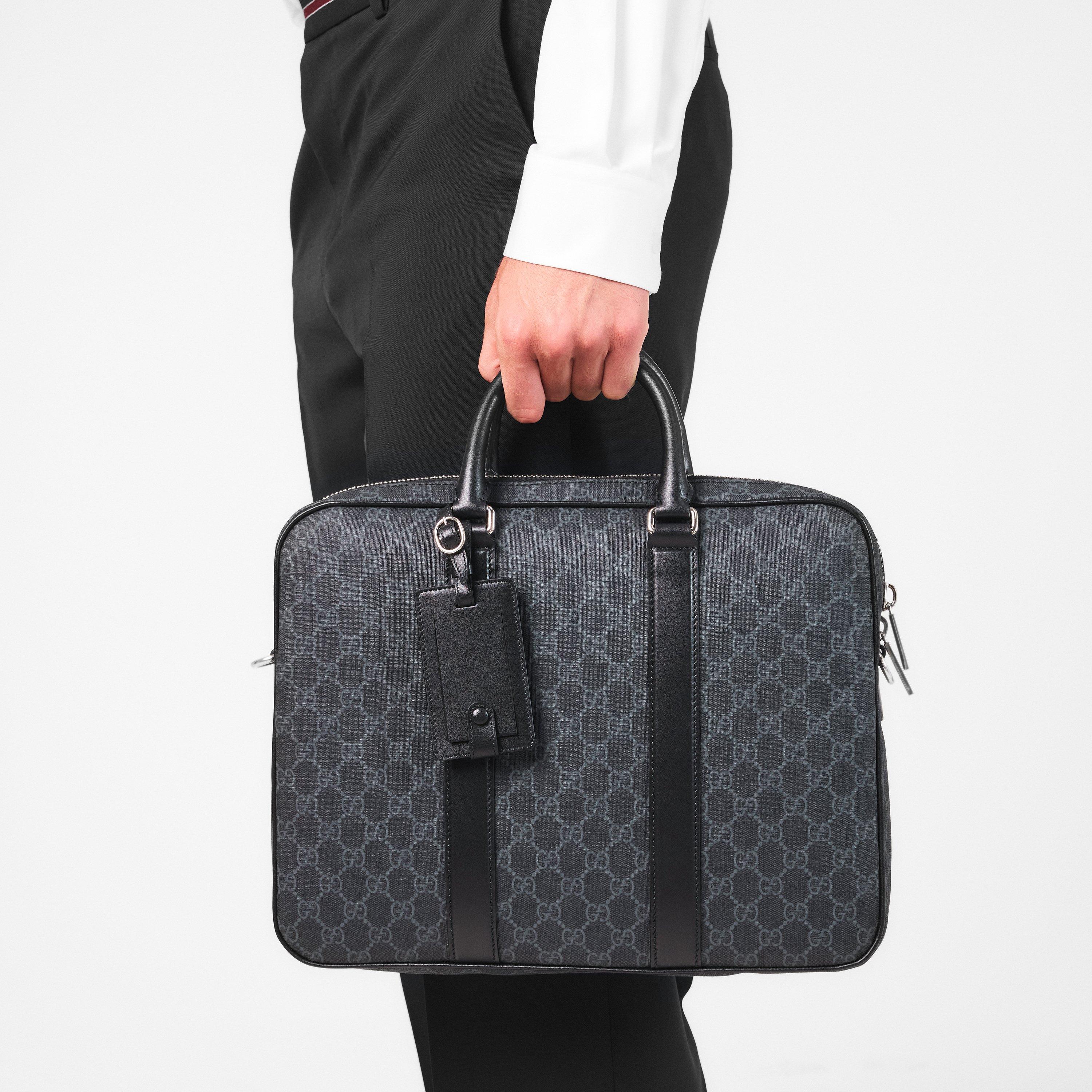 Multi - Gucci - Men's Structured Business Briefcase - 3