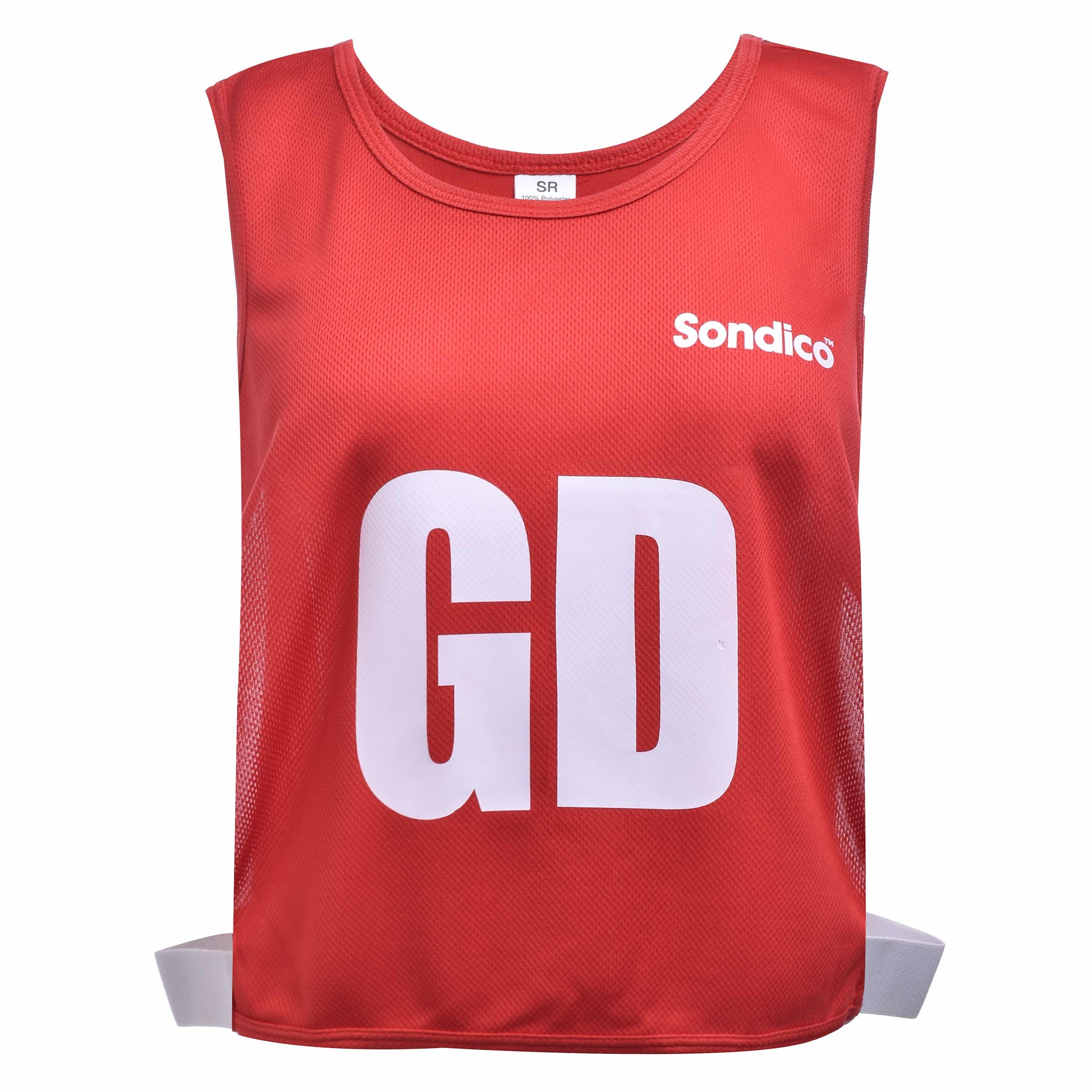Red - Sondico - 7 Pack Netball Mesh Bibs - 4