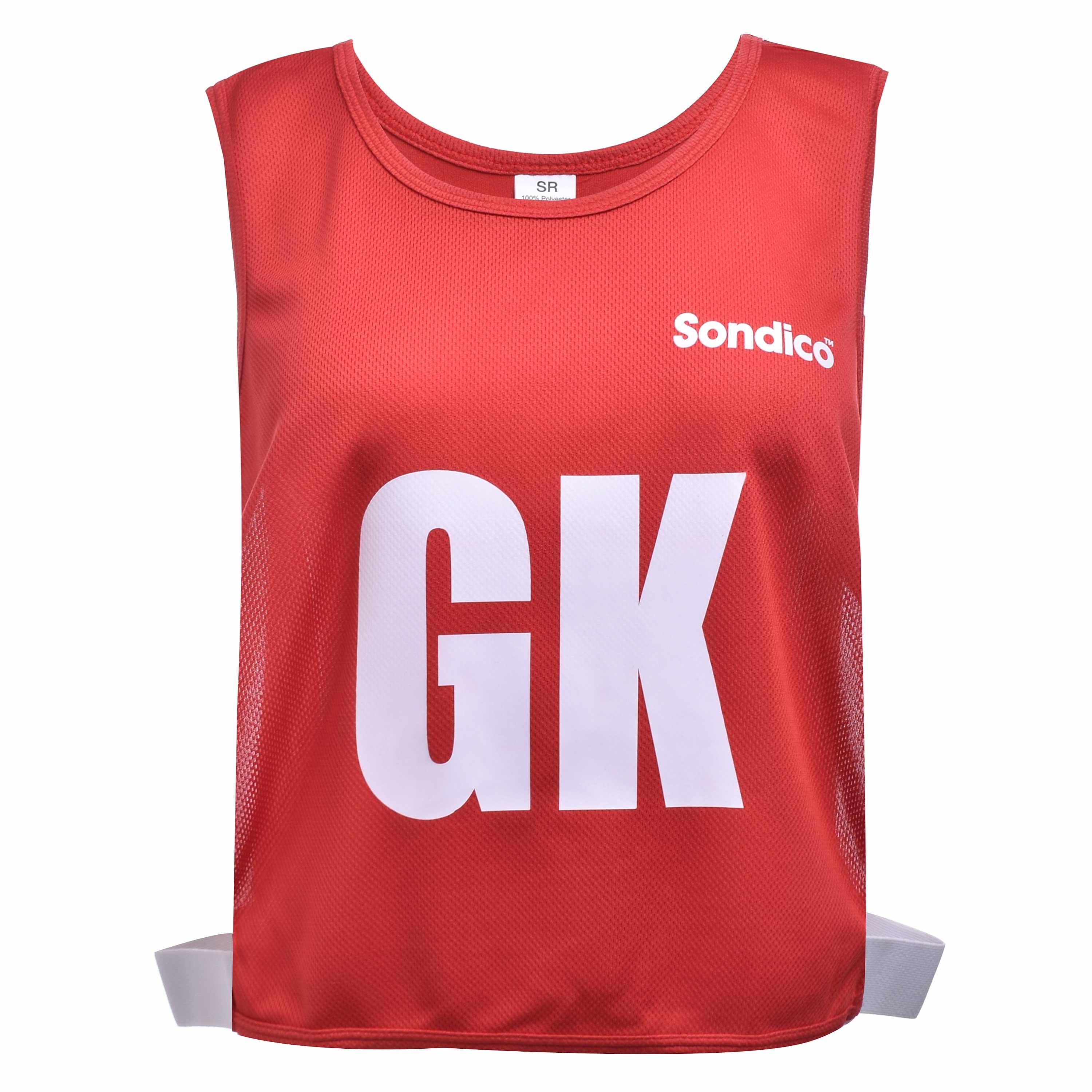 Red - Sondico - 7 Pack Netball Mesh Bibs - 5