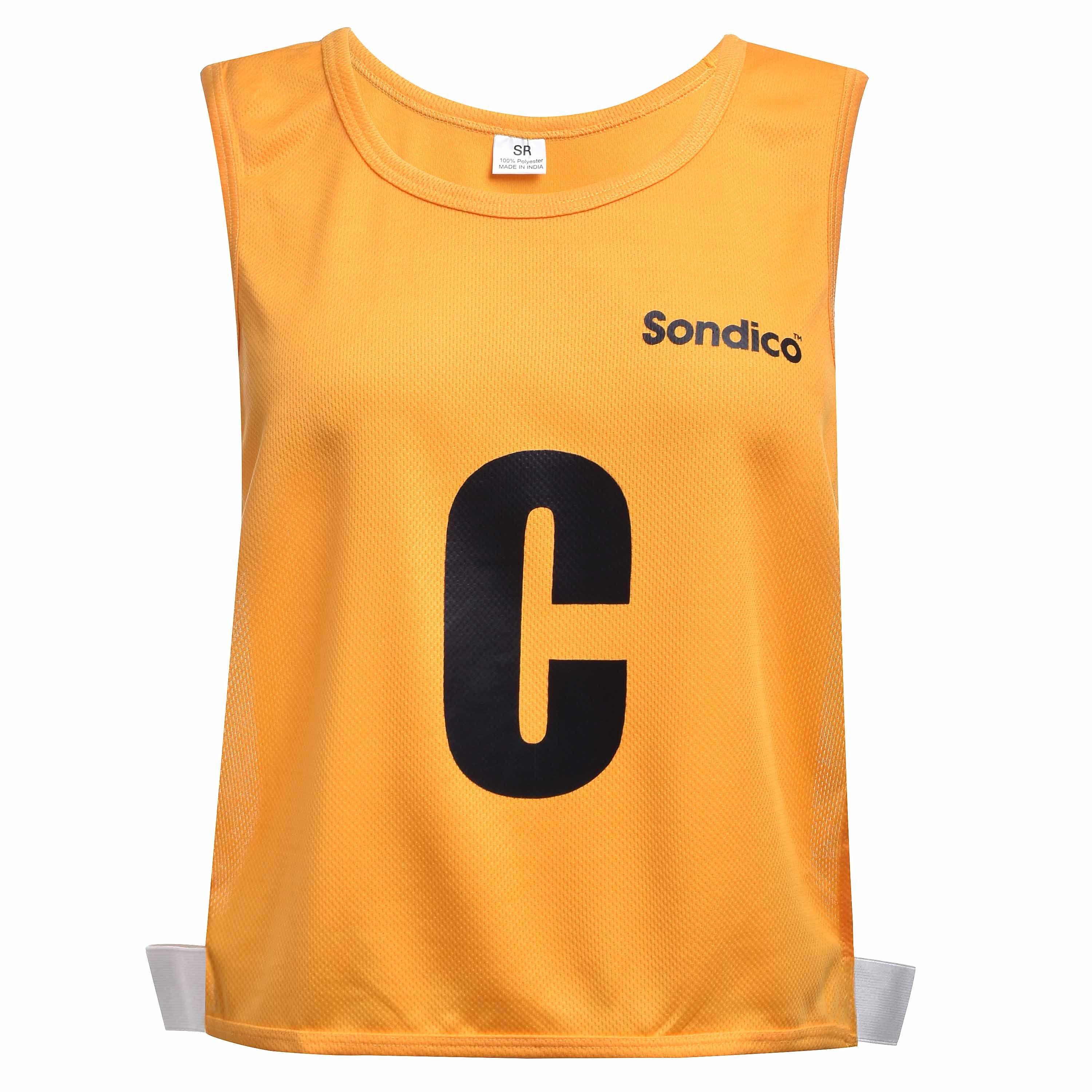 Yellow - Sondico - Sondico 7 Pack Netball Mesh Bibs - 2