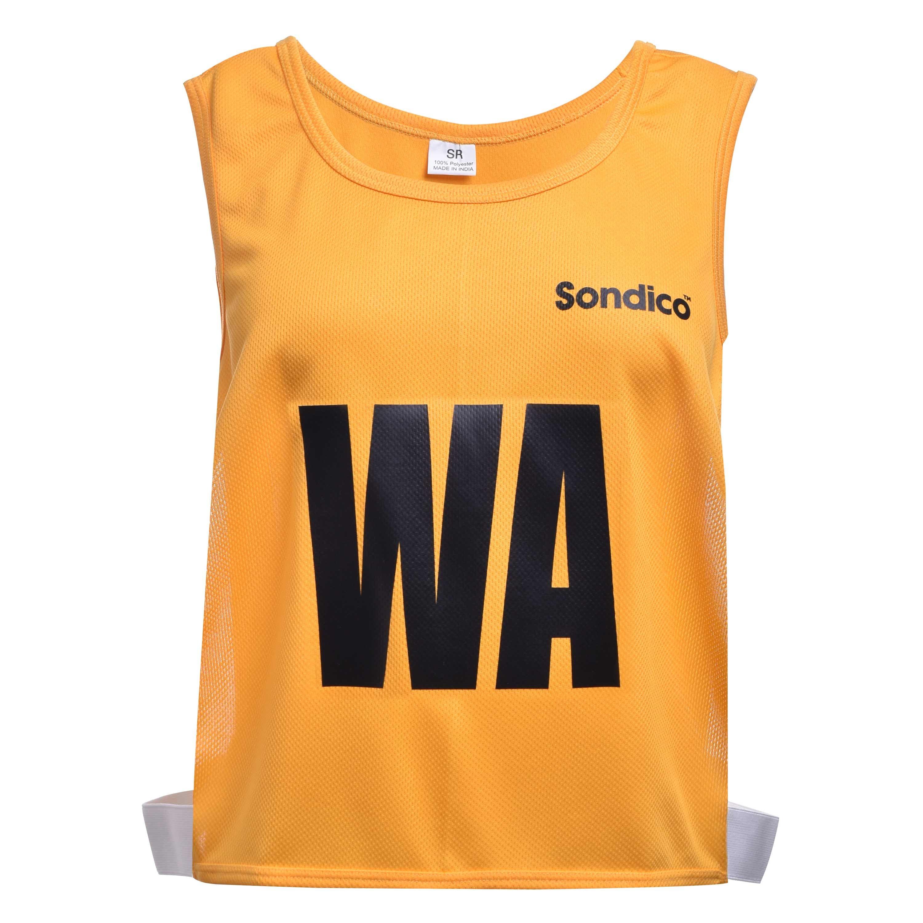 Yellow - Sondico - Sondico 7 Pack Netball Mesh Bibs - 8