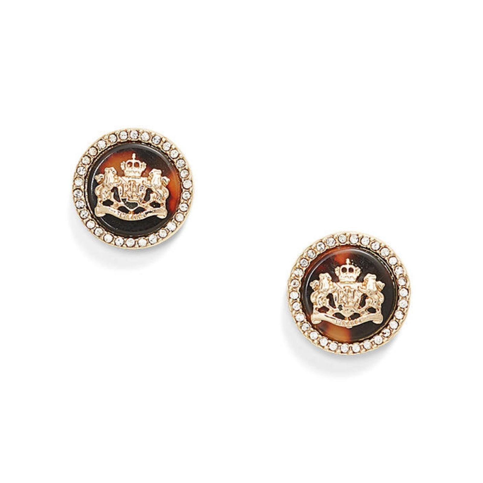 Lauren by Ralph Lauren Lauren Ralph Lauren Tortoise & Gold Logo Stud Earrings - Tortoiseshell/G