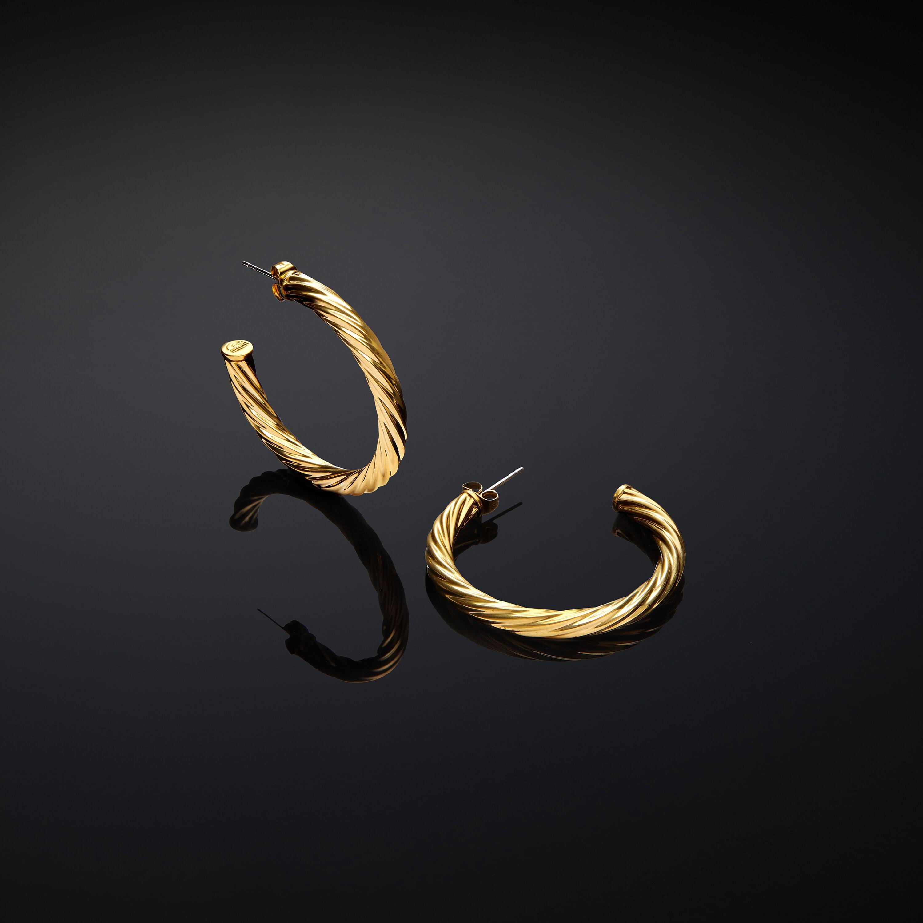 VIŠEBOJAN - Chiara Ferragni - Women's Bold Metallic Stud Earrings