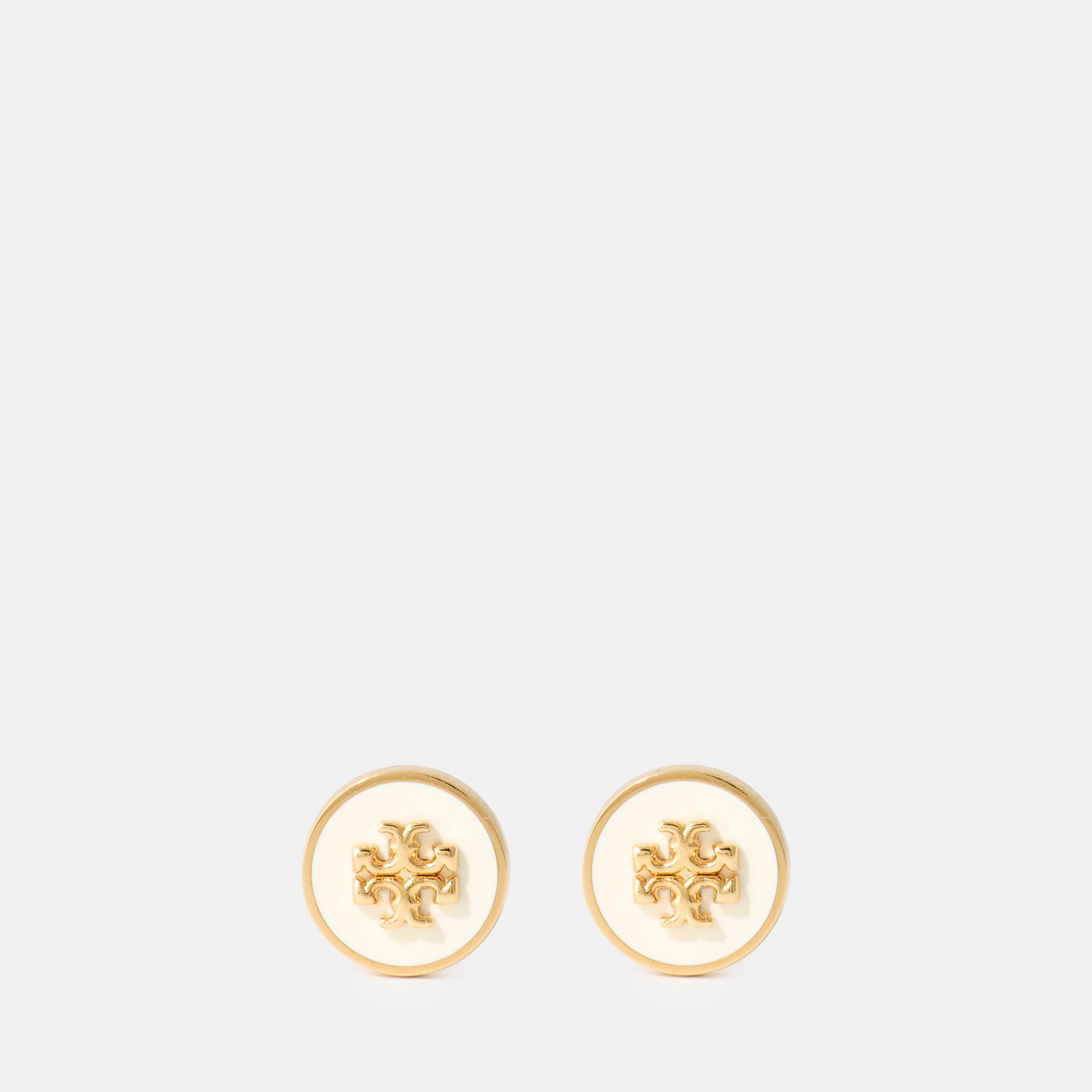 Tory Burch Women's Stud Earrings - Torygold/Ivory