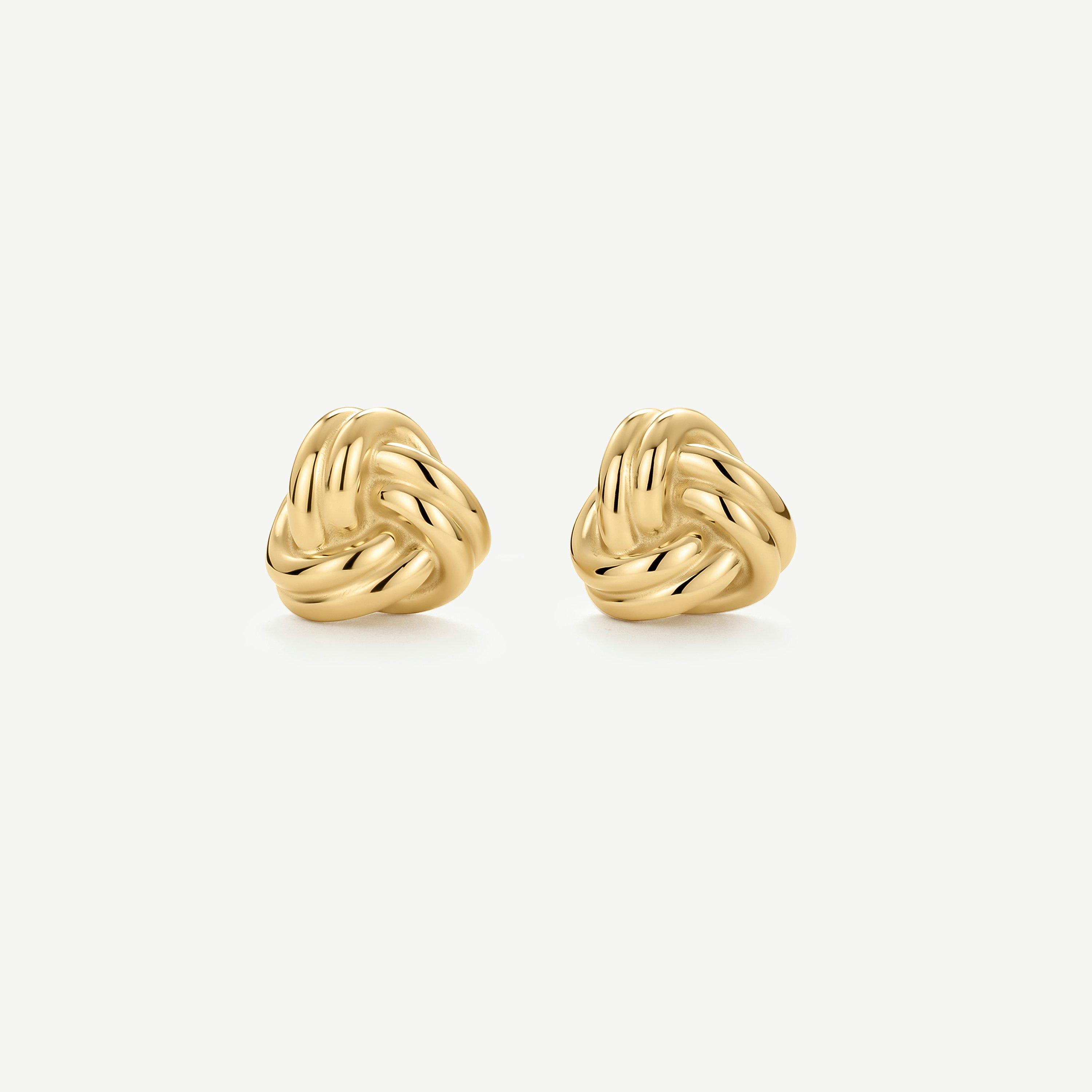 Gold - D.Louise - D.Louis Knots stud E Ld00 - 1