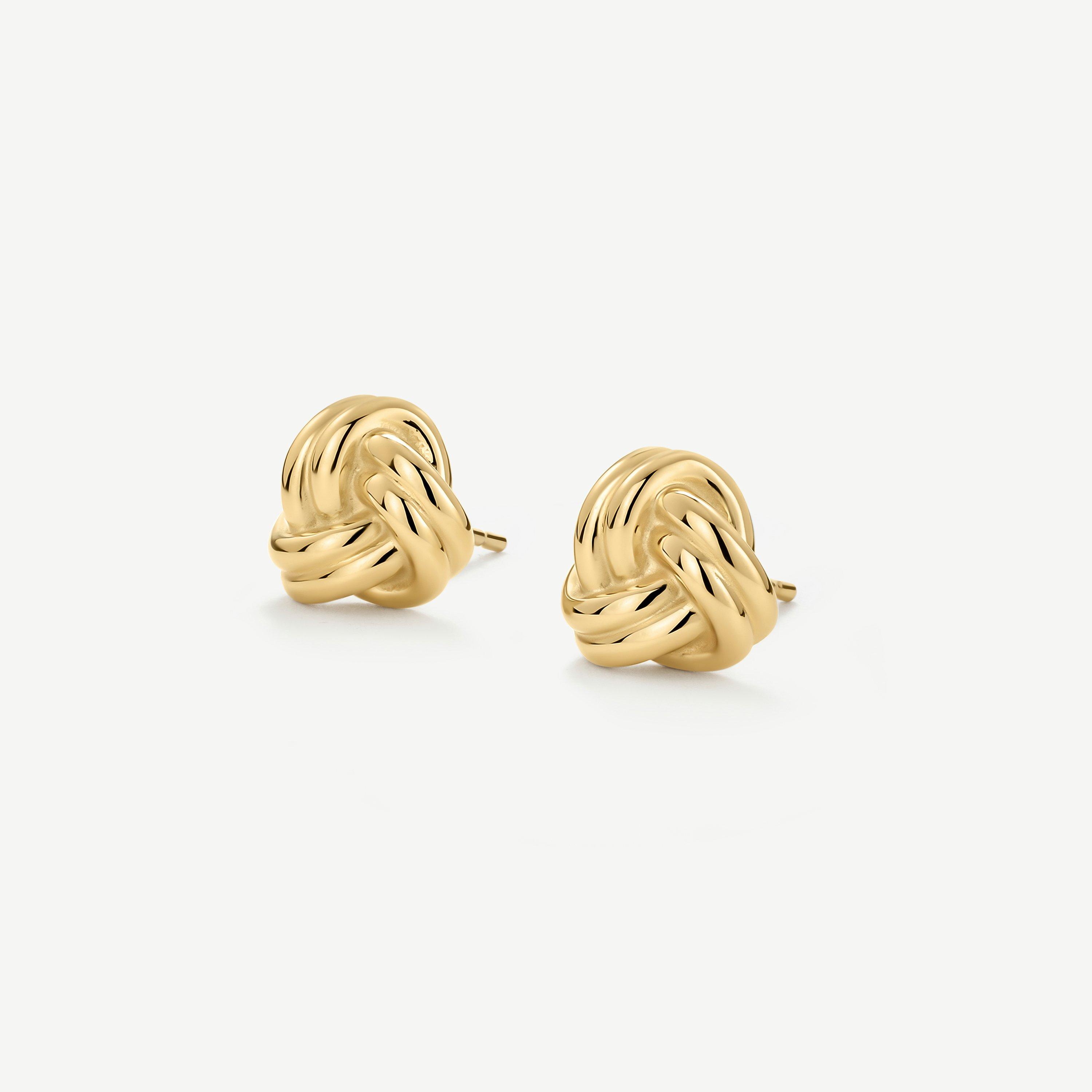 Gold - D.Louise - D.Louis Knots stud E Ld00 - 3