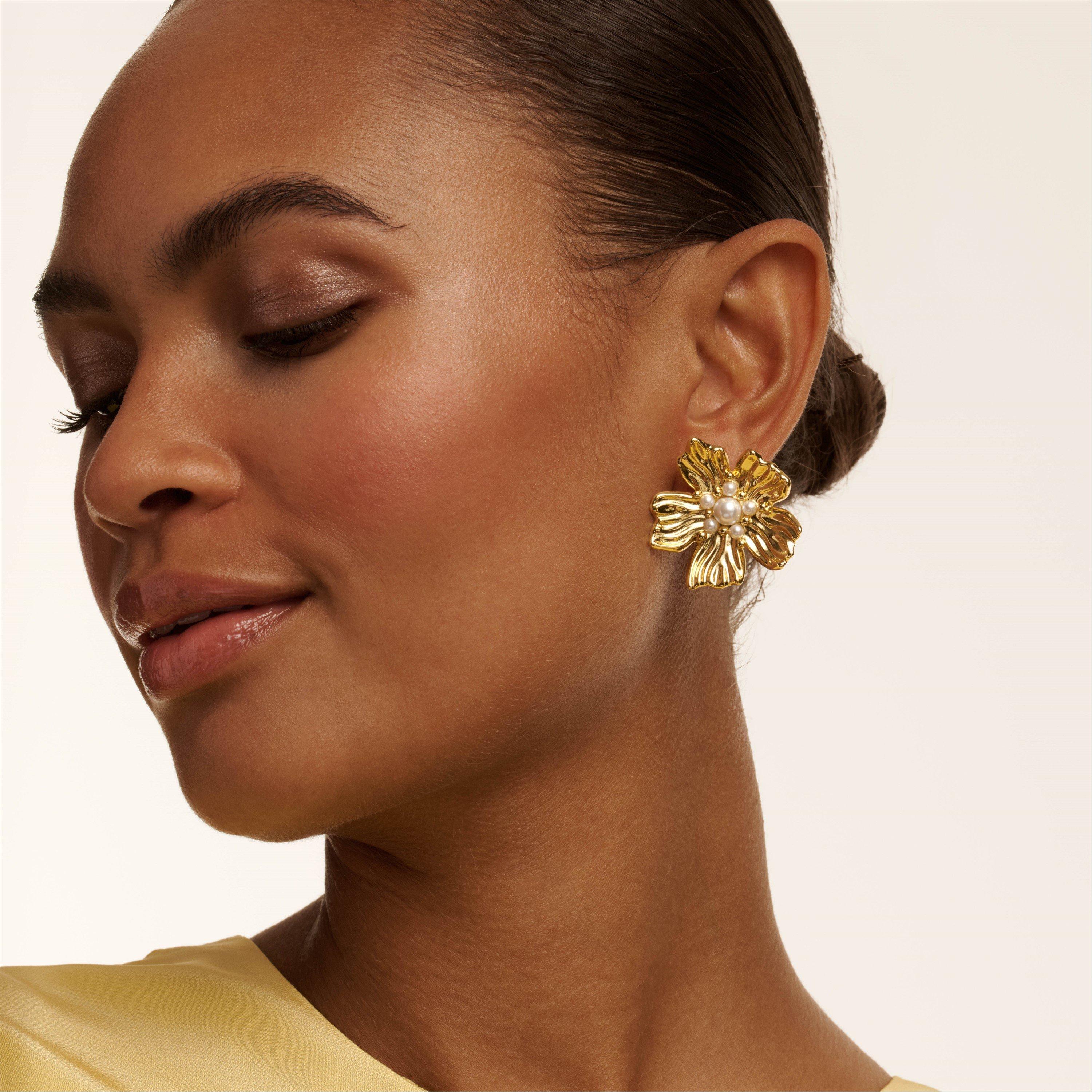 Gold/Pearl - Ted Baker - Women's Petar Stud Earrings - 3