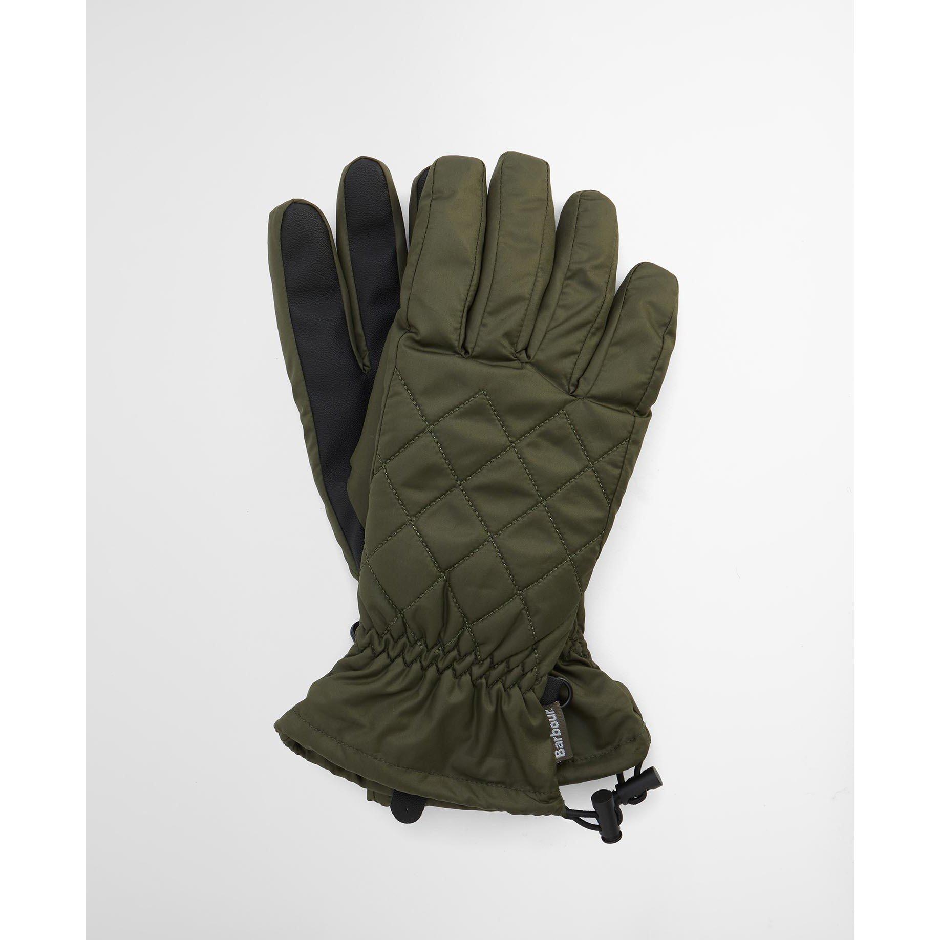 Forest - Barbour - Joni Waterproof Quilted Gloves - 2