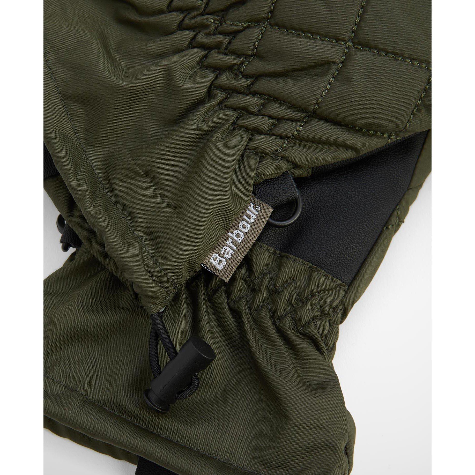 Forest - Barbour - Joni Waterproof Quilted Gloves - 3