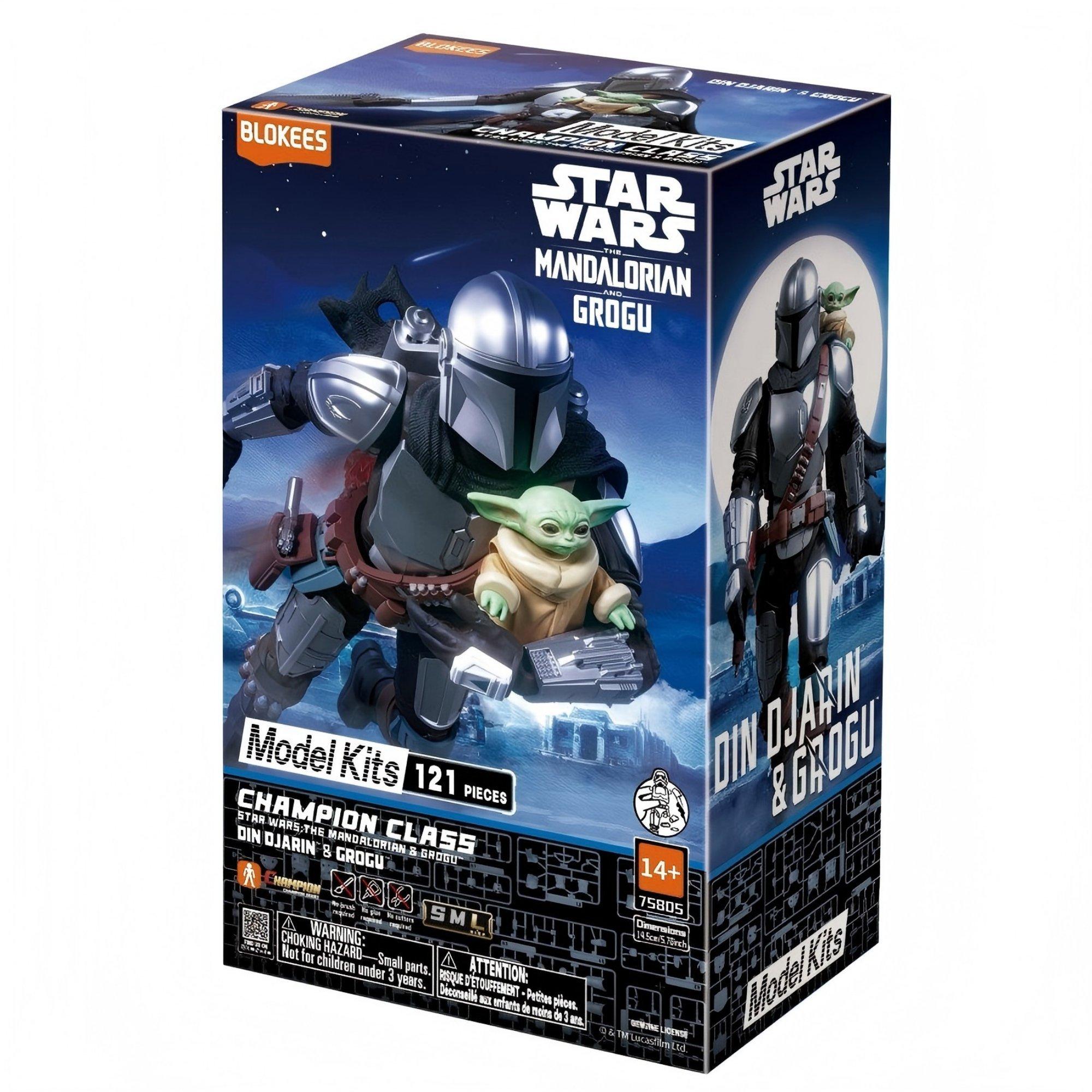 DinDjarin Grogu - Blokees - Blokees Model Kits - Star Wars: The Mandalorion & Grogu CC05 Din Djarin & Grogu - 1
