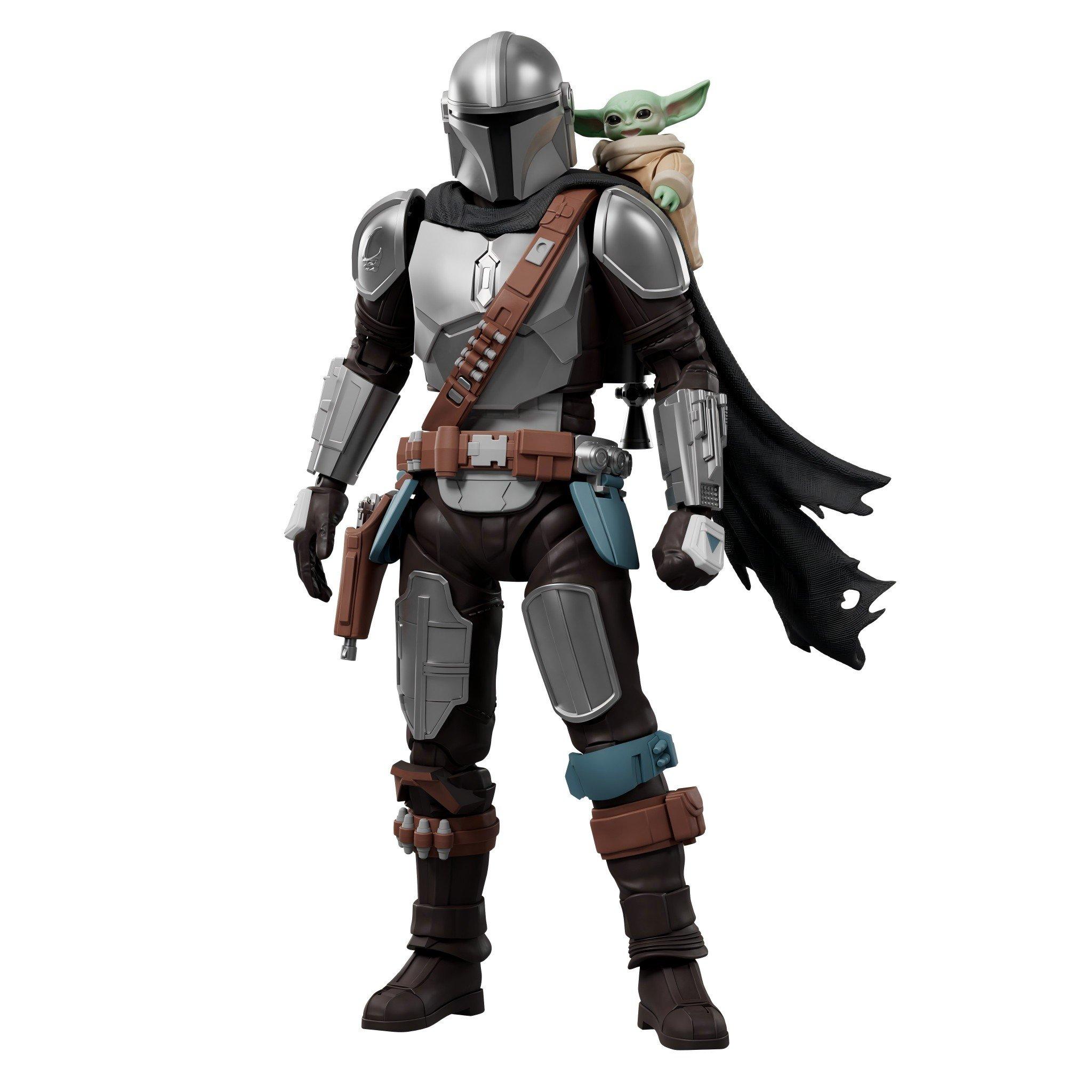 DinDjarin Grogu - Blokees - Blokees Model Kits - Star Wars: The Mandalorion & Grogu CC05 Din Djarin & Grogu - 2
