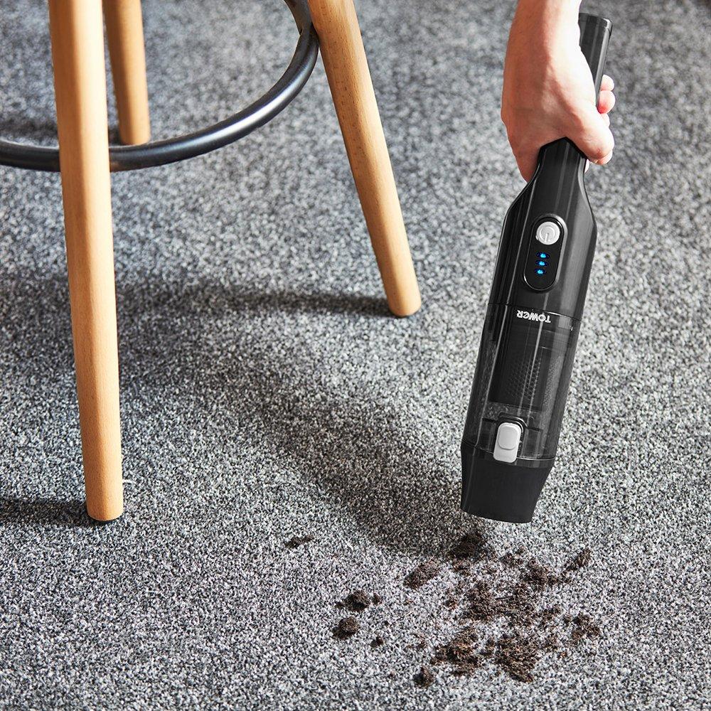 Black - Tower - Cordless Handheld Vacuum 14.8V Optimum Handheld - 12