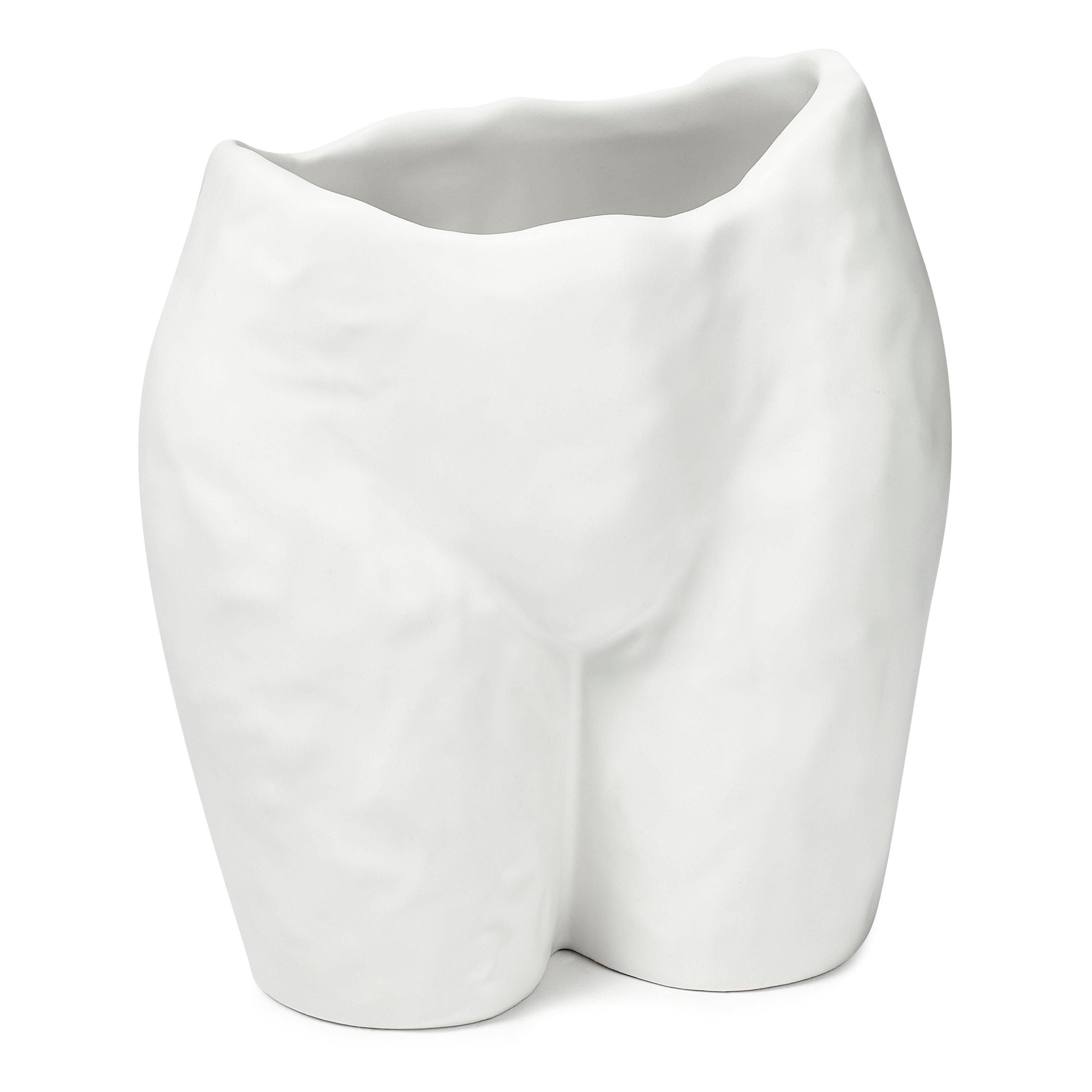 White Matte - Anissa Kermiche - Popotin Vase - 1