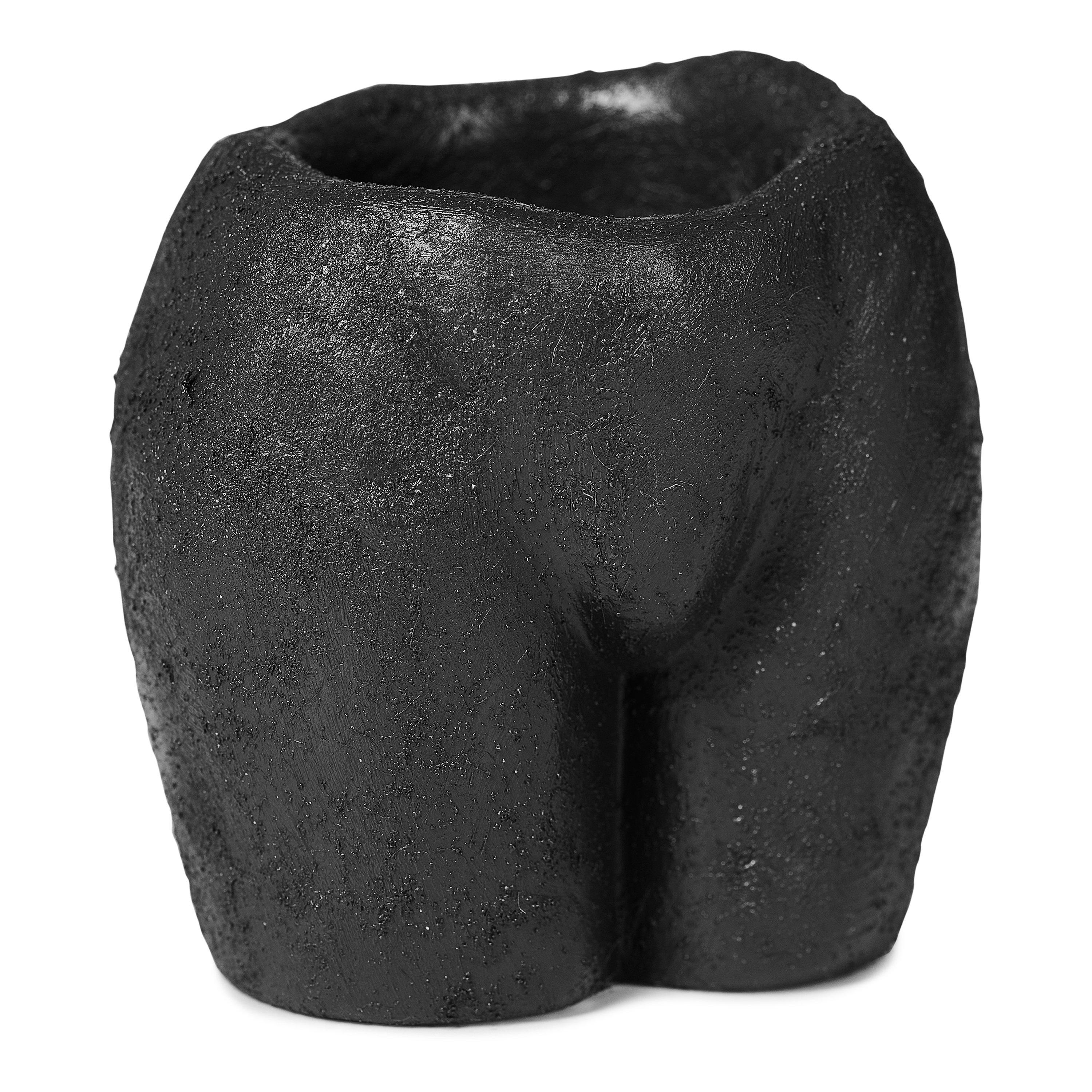 Anissa Kermiche Rock Bottom Trio Vases - Grainy Black