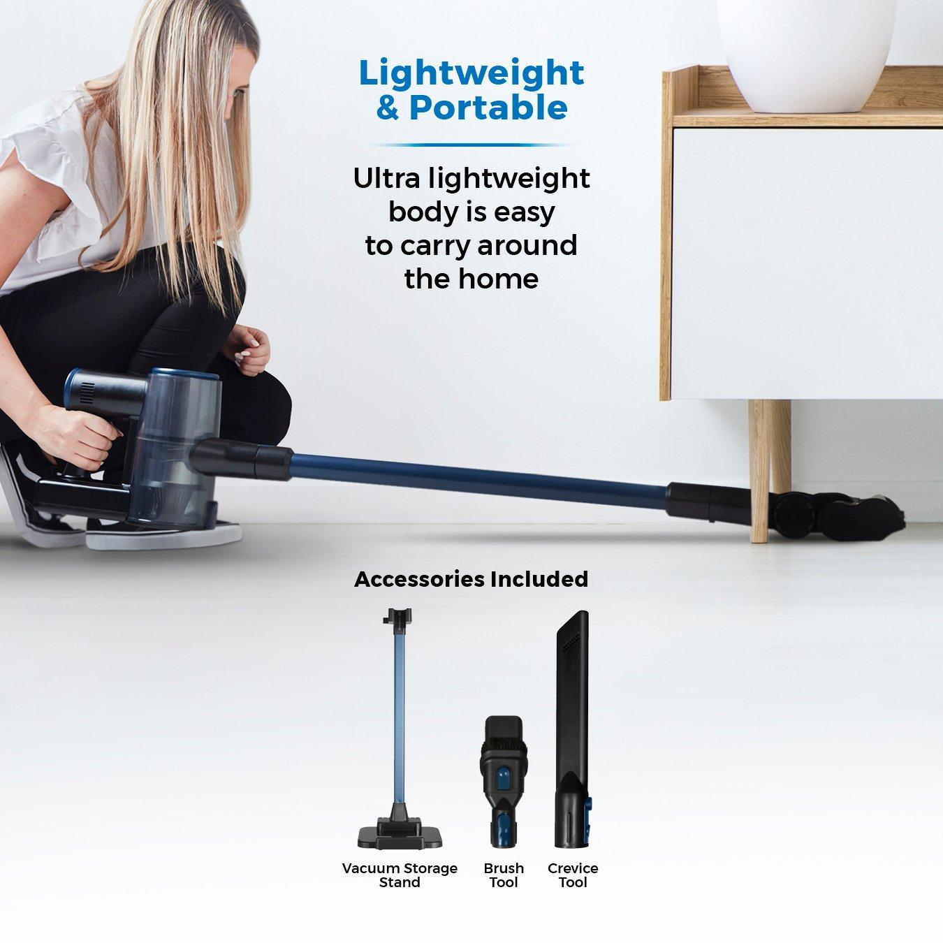 Blue/Black - Tower - VL100 Optimum Cordless 3 IN 1 DC Vacuum Cleaner - 7