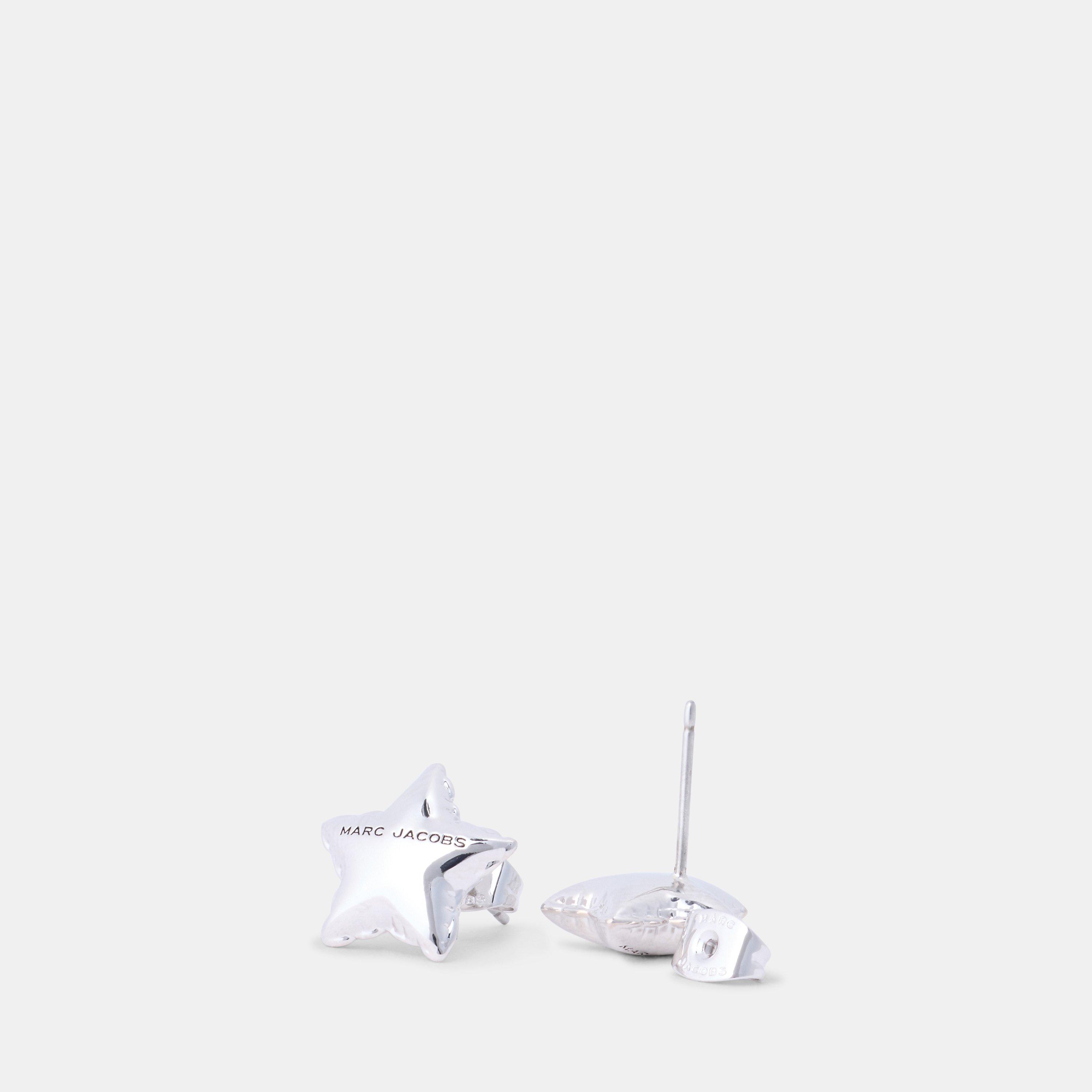 Antique Silver - Marc Jacobs - Women's BalloonStar ER Stud Earrings - 3