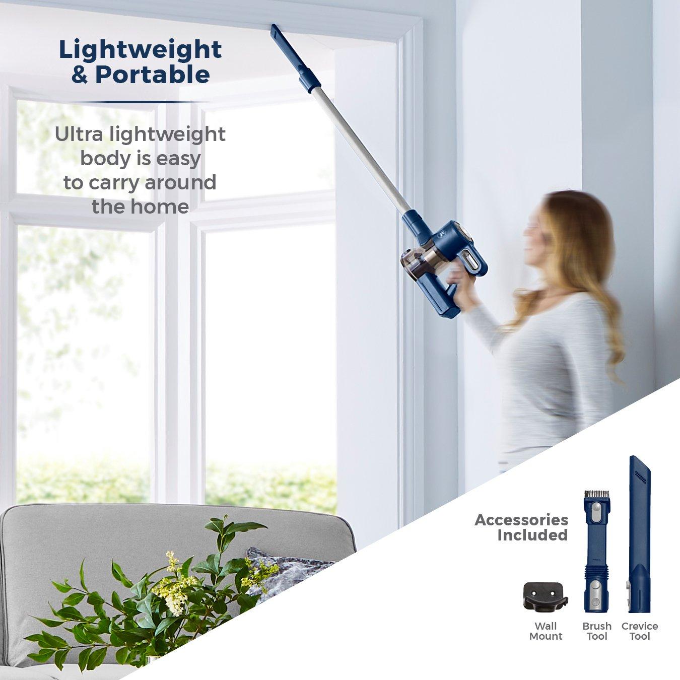 Blue/Silver - Tower - VL35 Plus Anti Tangle Vacuum Cleaner 3-IN-1 DC 150 - 7