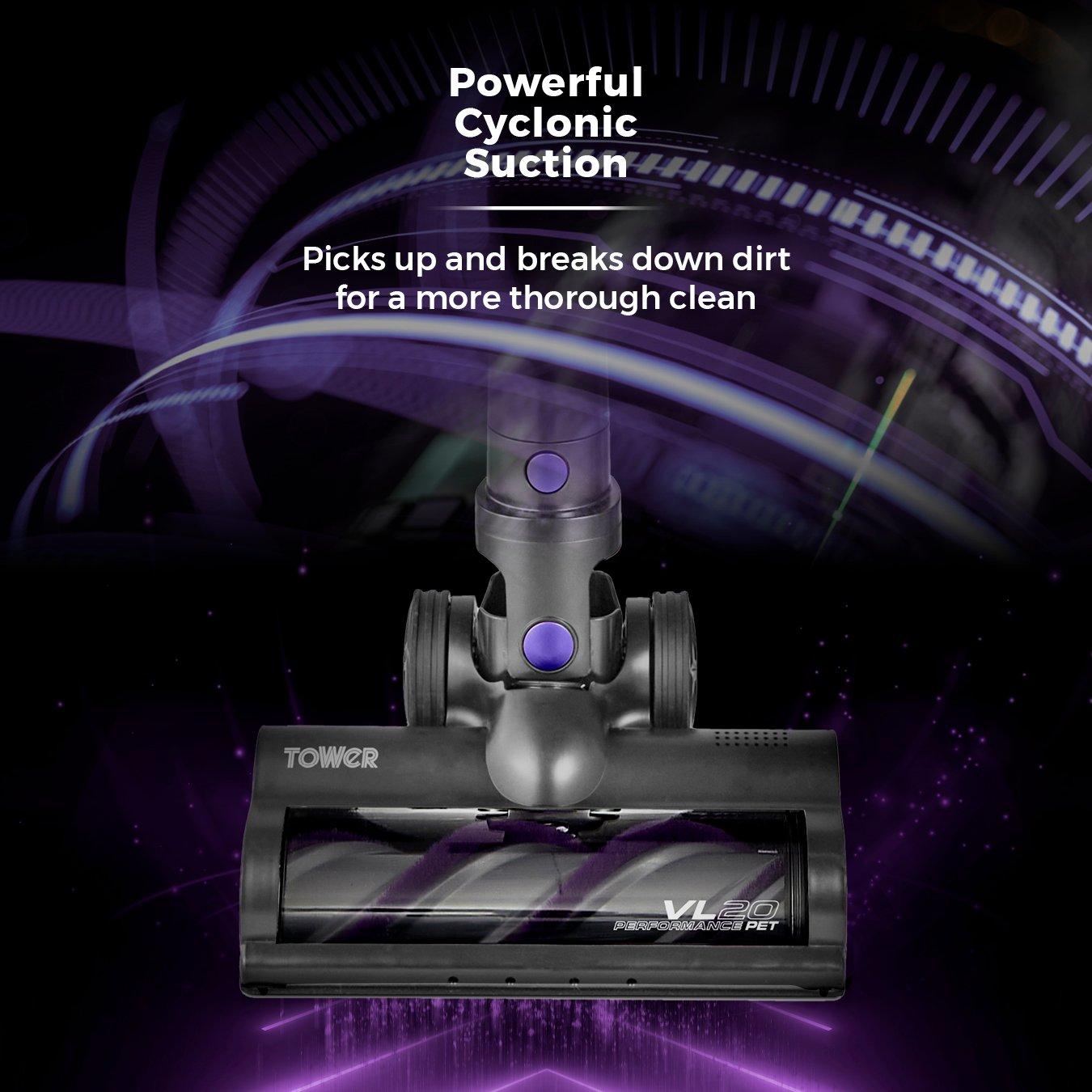 Purple - Tower - VL20 Pets Corded Stick 3 in 1 Corded Stick - 4