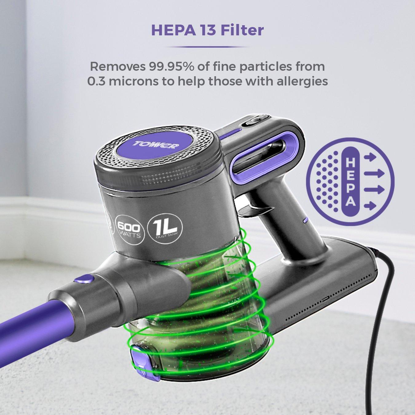 Purple - Tower - VL20 Pets Corded Stick 3 in 1 Corded Stick - 6