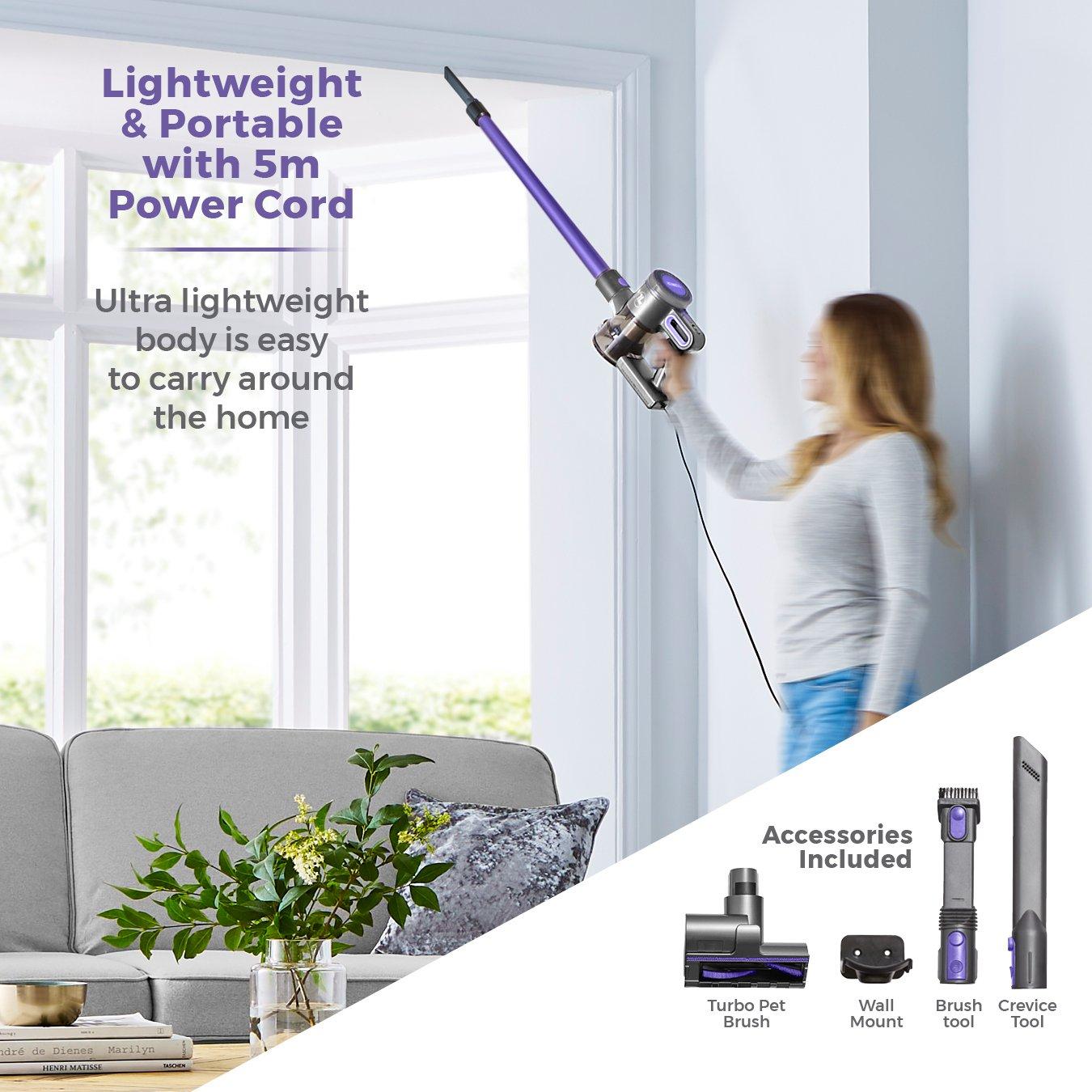 Purple - Tower - VL20 Pets Corded Stick 3 in 1 Corded Stick - 7