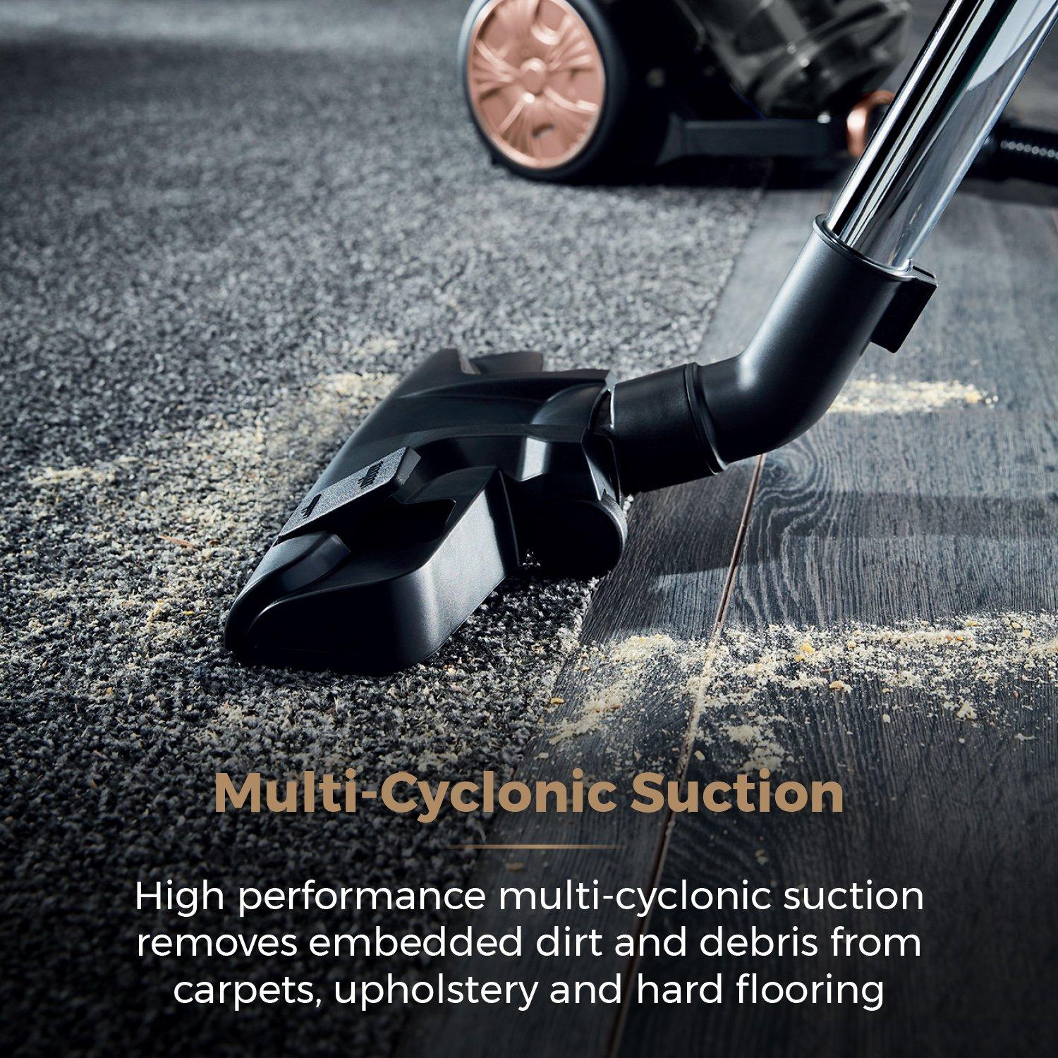 Rose Gold - Tower - RXP10PET Multi Cyclonic Cylinder Vacuum Cleaner - 3