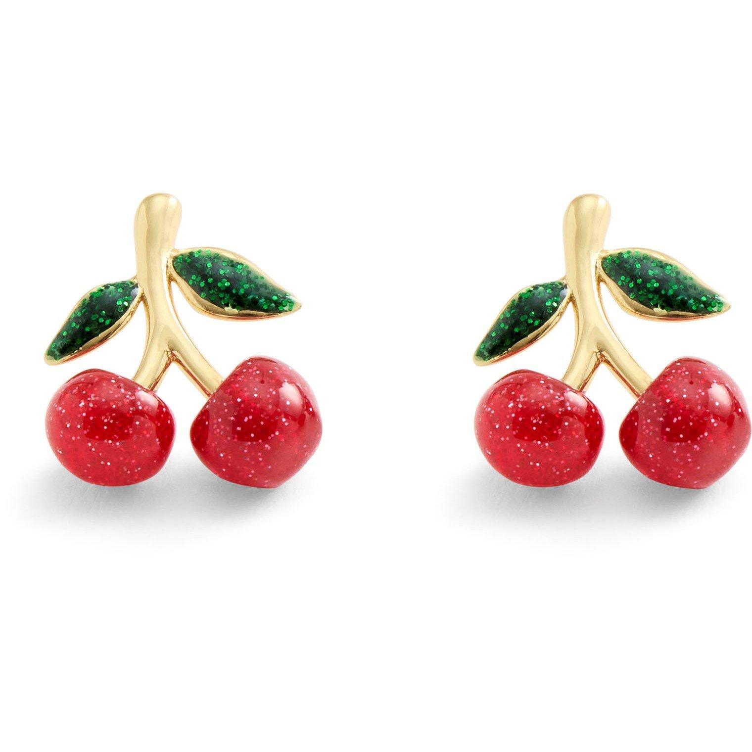 Coach Women's Cherry Stud Earrings - Red/Gold