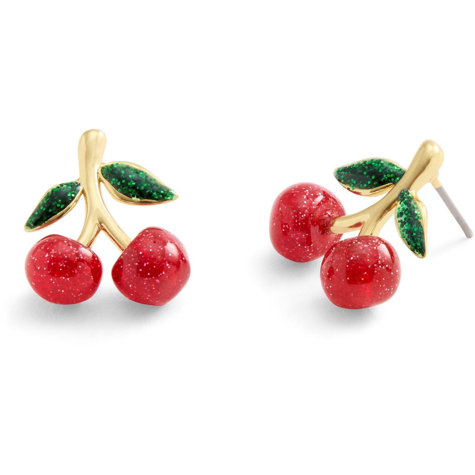 Red/Gold - Coach - COACH CHERRY STUD EARRINGS - 2