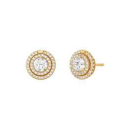 Michael Kors Metal Sterling Silver Pave Studs