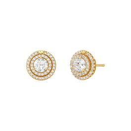 Michael Kors Precious Metal Sterling Silver Pave Studs