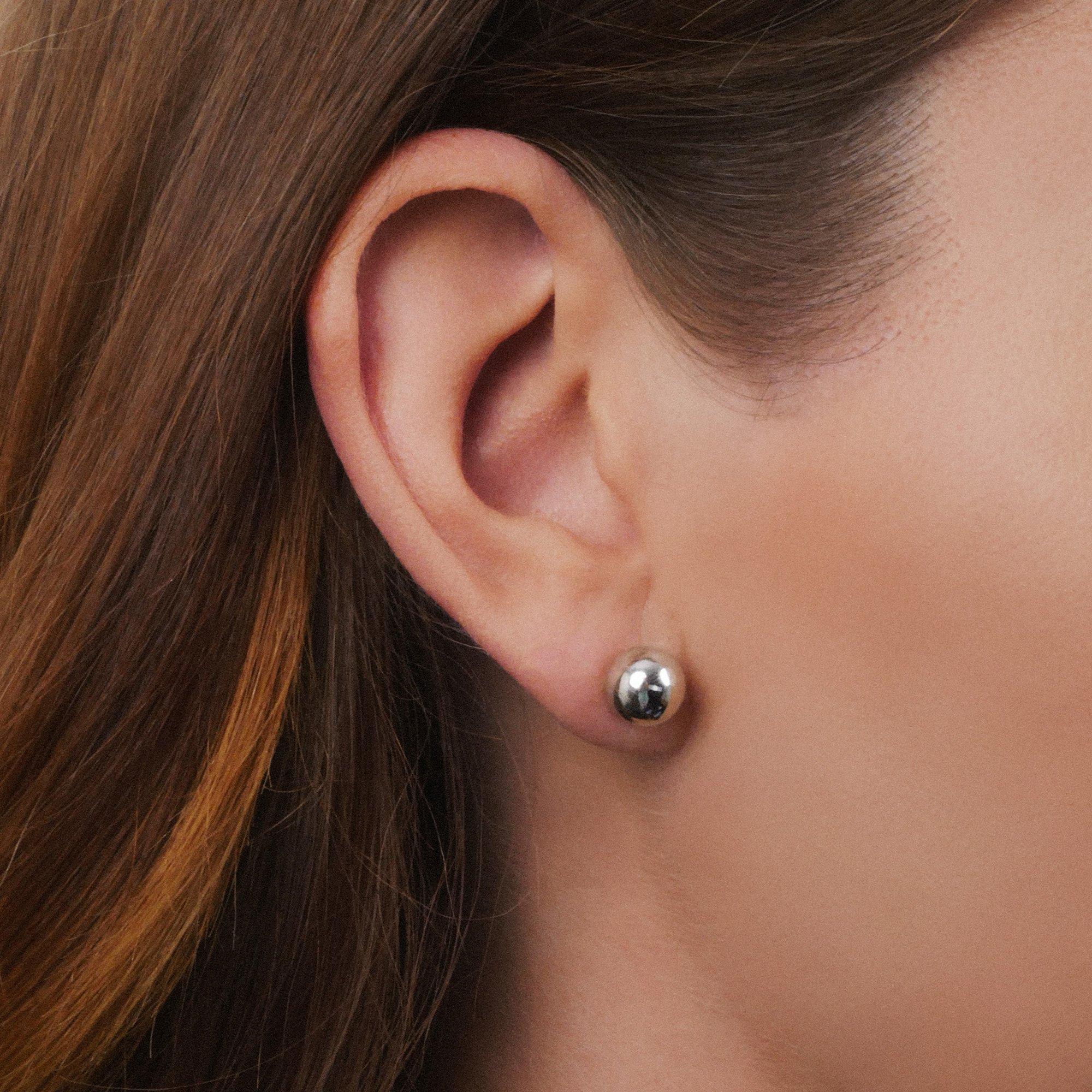 Silver 925 - Ralph Lauren - Ball Dome Stud Earrings - 2