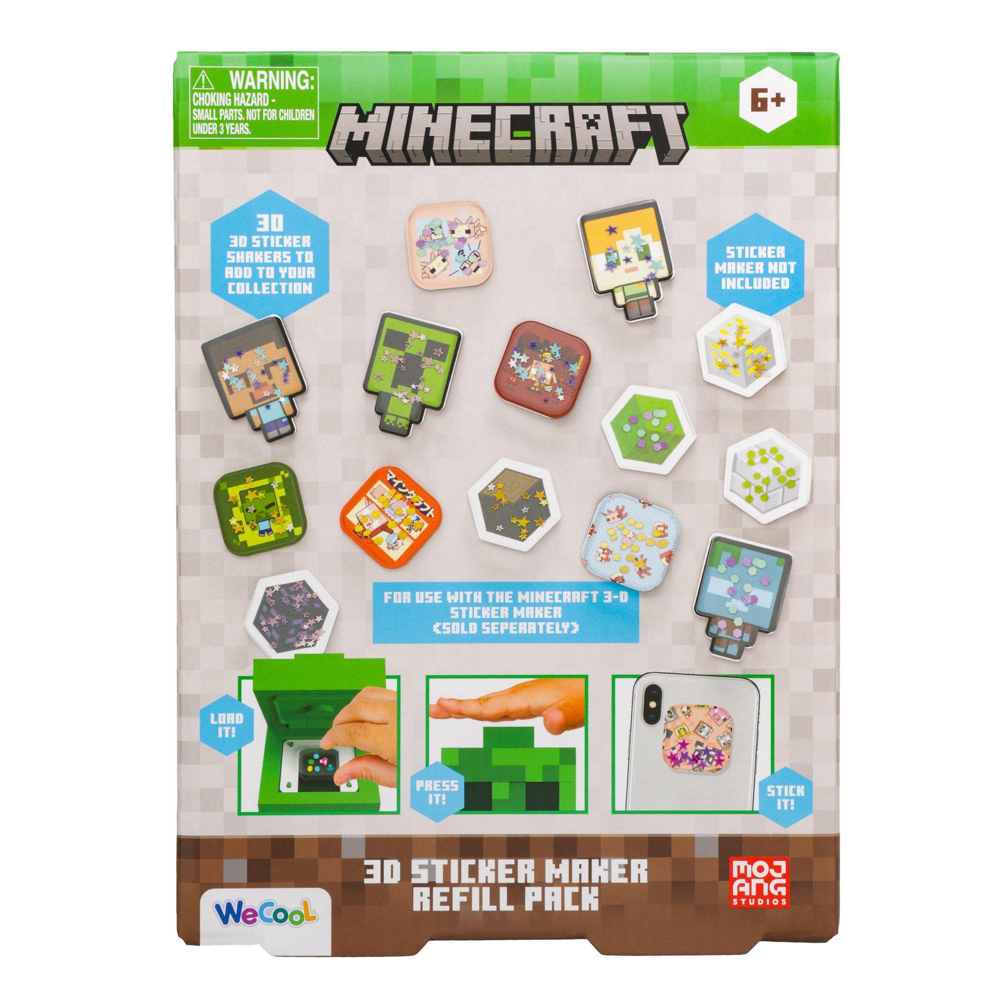 Multi - Minecraft - Minecraft 3D Sticker Maker Refill Pack - 2