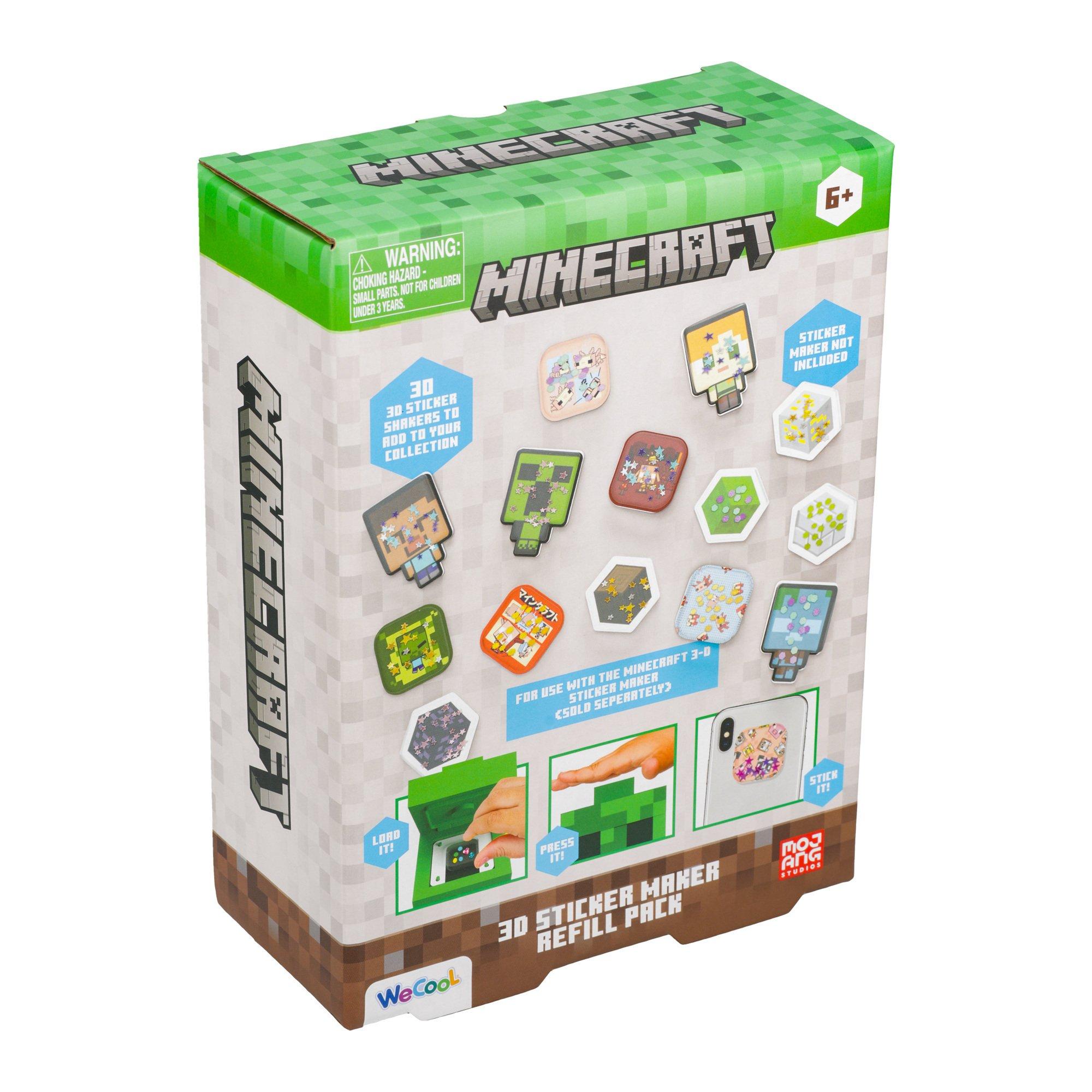 Multi - Minecraft - Minecraft 3D Sticker Maker Refill Pack - 3