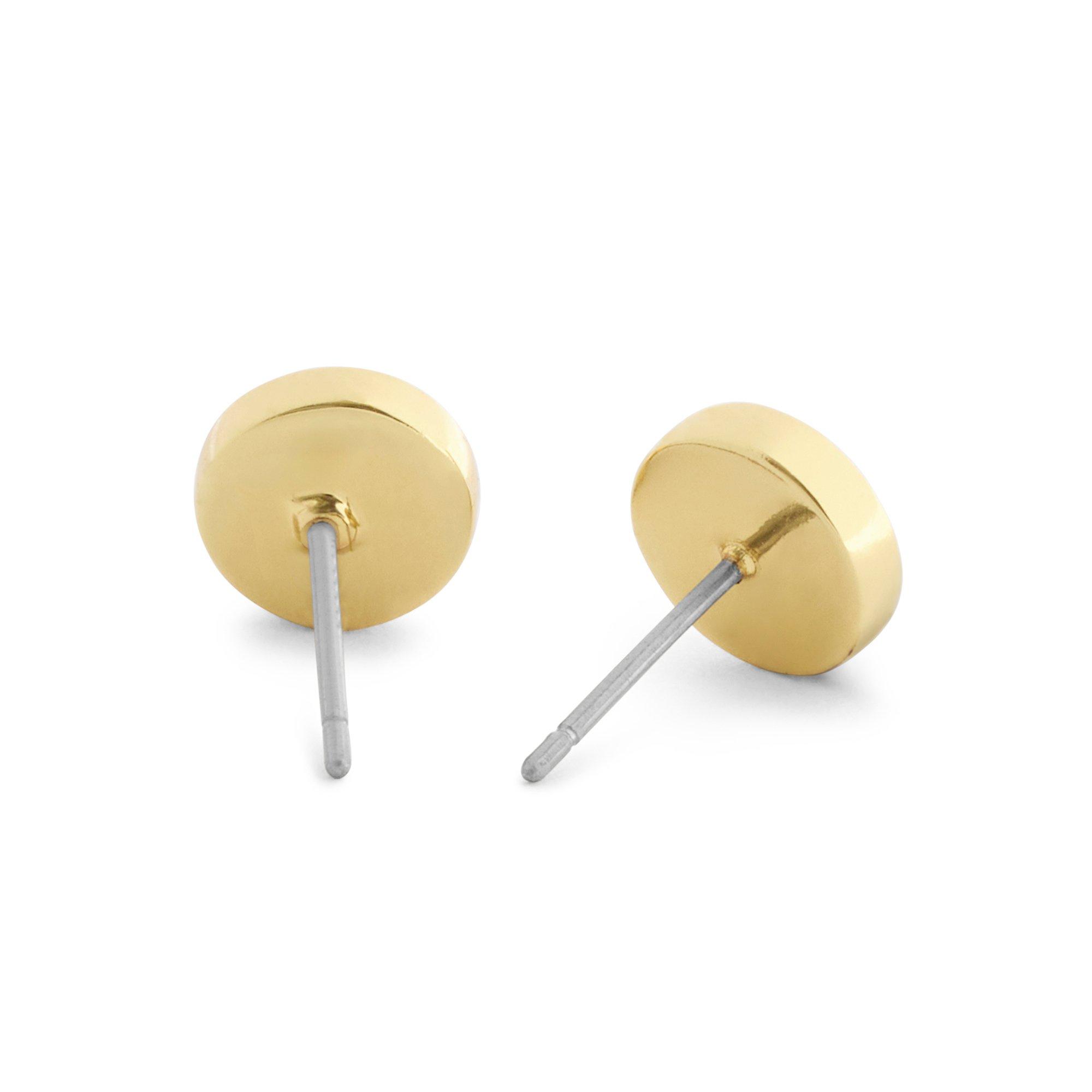 brown - Coach - Women's Signature C Enamel Stud Earrings - 2